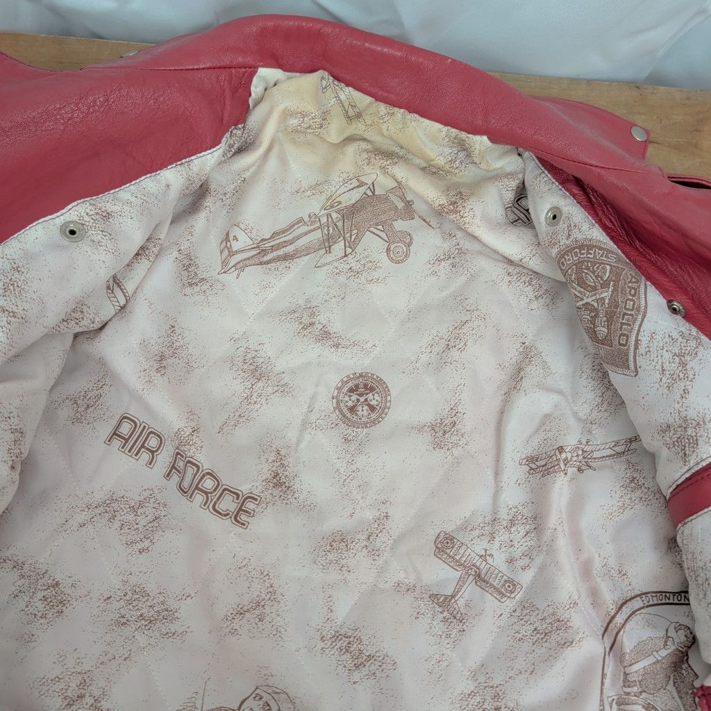 Vintage Vintage Spanish Made Red Leather Moto Style Jacket Size US S / EU 44-46 / 1 - 4 Thumbnail