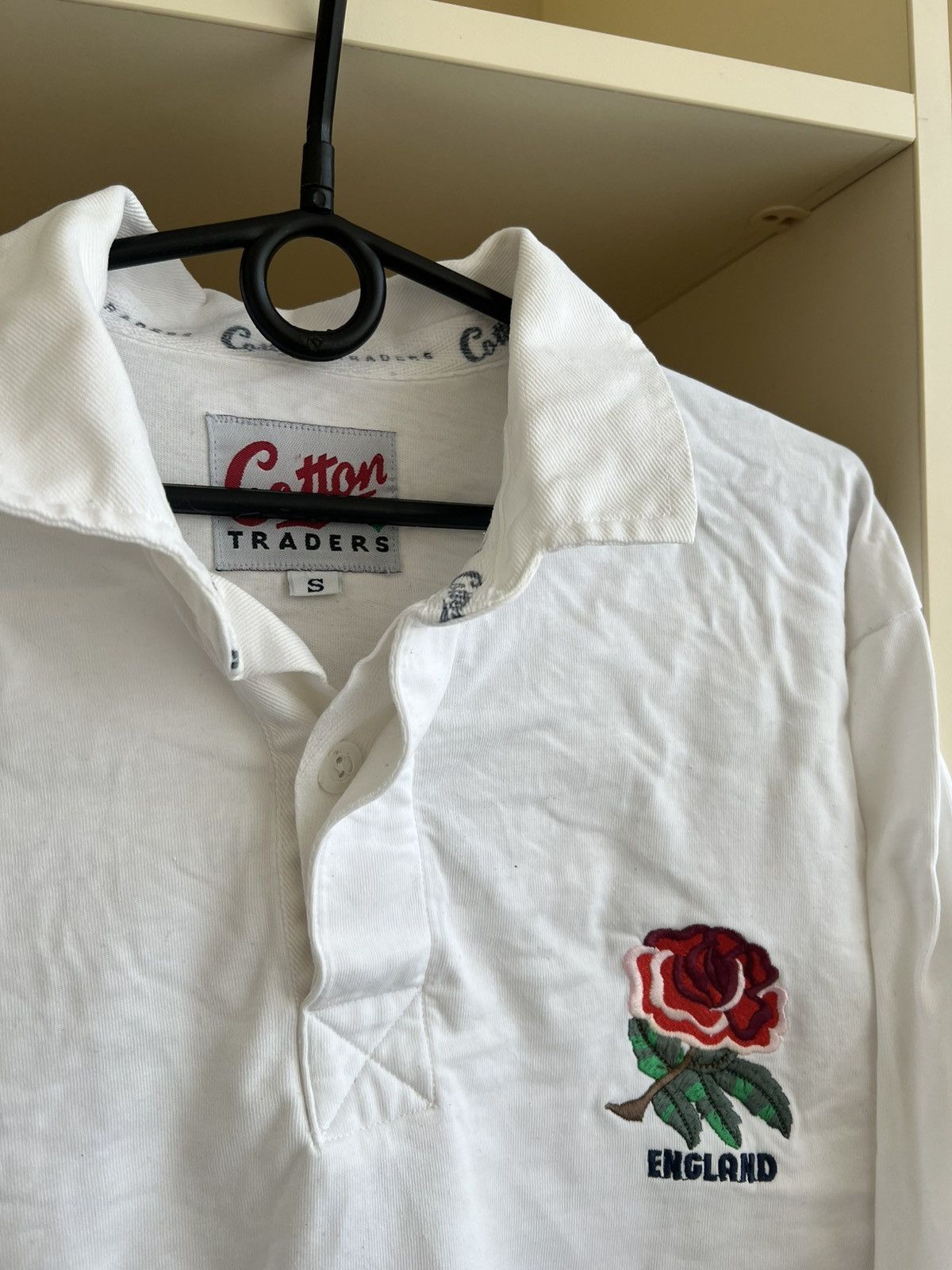 Cotton Traders Vintage Cotton Traders England Rugby Shirt Long Sleeve Rose Size US S / EU 44-46 / 1 - 5 Thumbnail