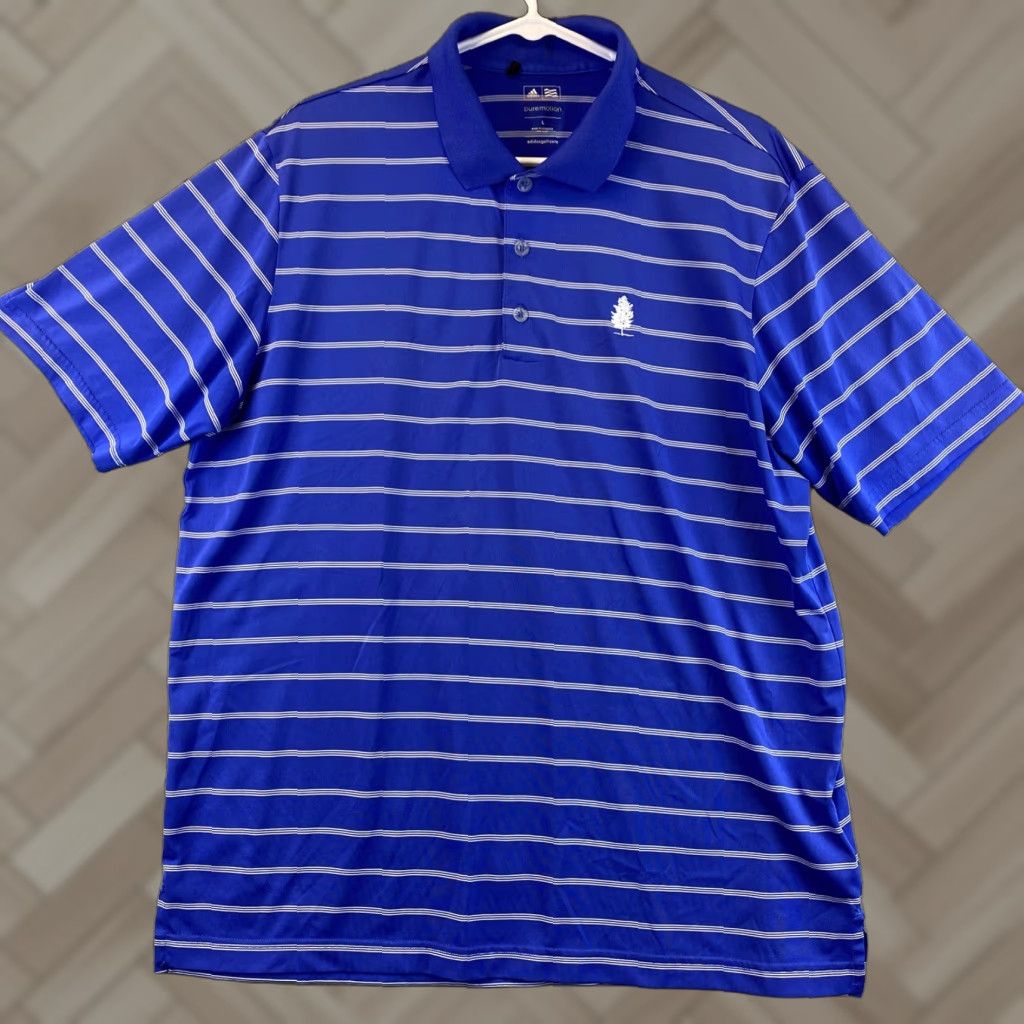 Adidas Adidas Polo Shirt Mens L Golf Blue Short Sleeve Stretch Performance Casual/44-40 Size US L / EU 52-54 / 3 - 1 Thumbnail