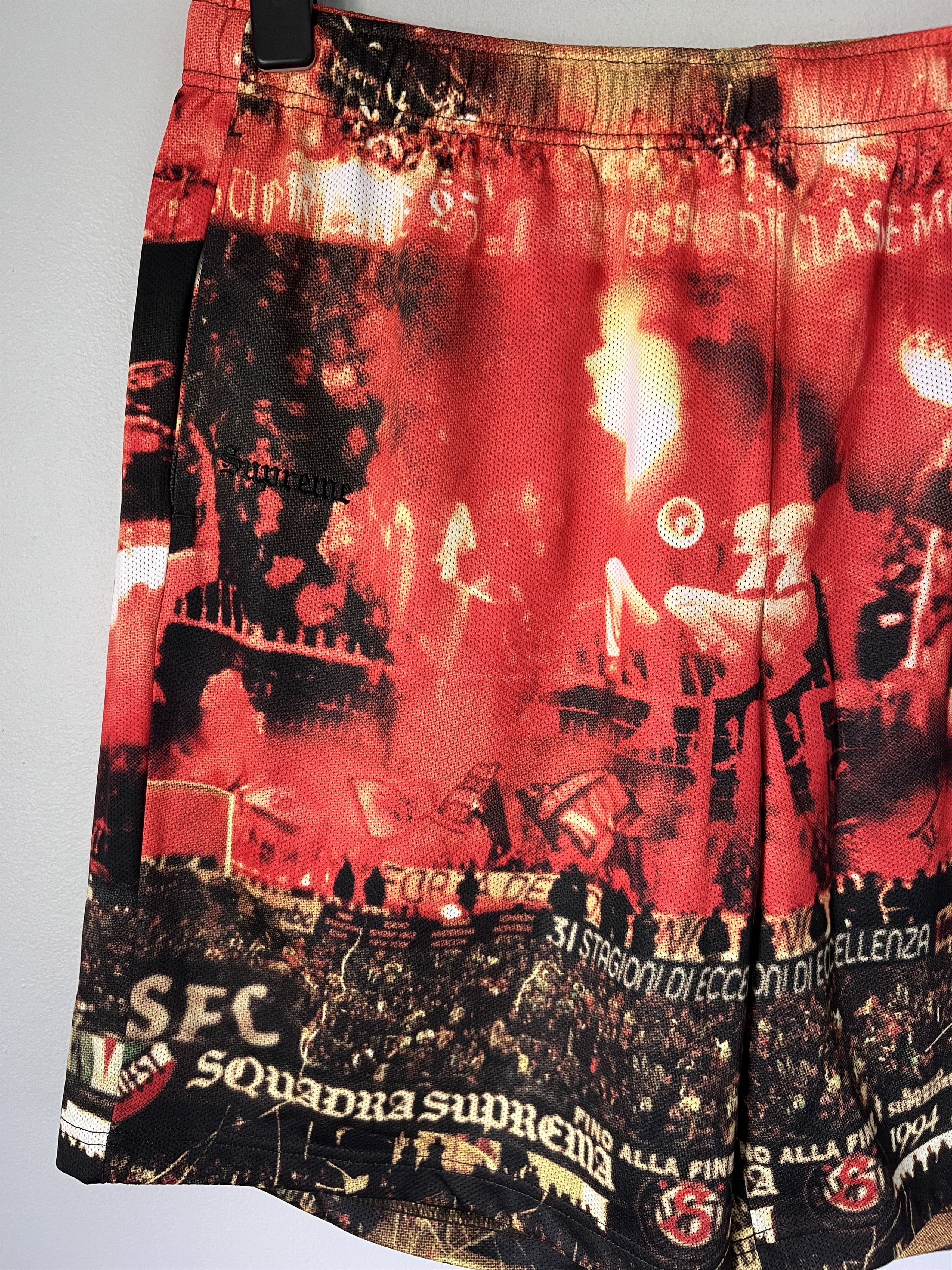 Supreme Supreme Vinci Por Noi Soccer Shorts in Red Size US 34 / EU 50 - 3 Thumbnail