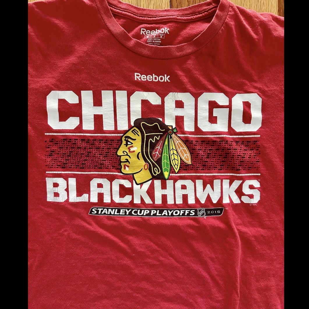 Reebok REEBOK CHICAGO BLACKHAWKS STANLEY CUP PLAYOFFS 2016 TSHIRT Size US M / EU 48-50 / 2 - 2 Thumbnail