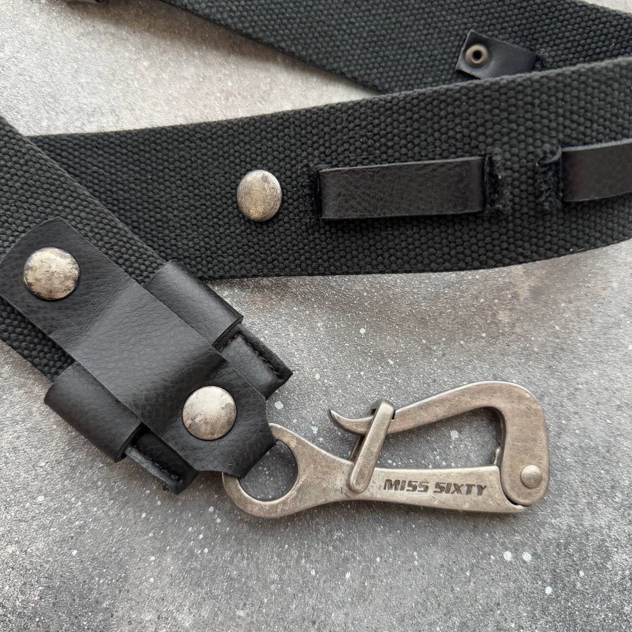 Miss Sixty RARE Miss Sixty Vintage Avant Garde Gothic Belt With Chain Size ONE SIZE - 7 Thumbnail