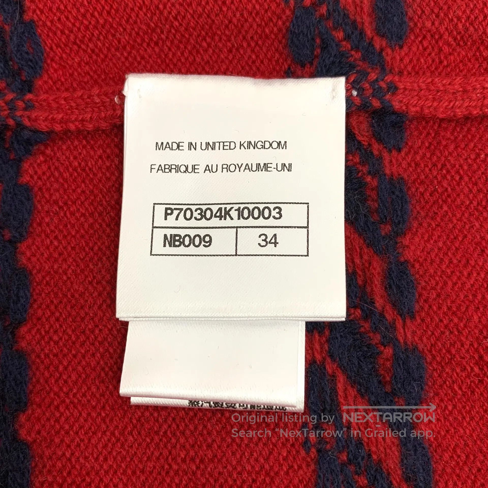 Chanel Chanel Multicolor Stripe Jacquard Cashmere Crew Neck Long- Size XXS / US 00 / IT 34 - 7 Thumbnail