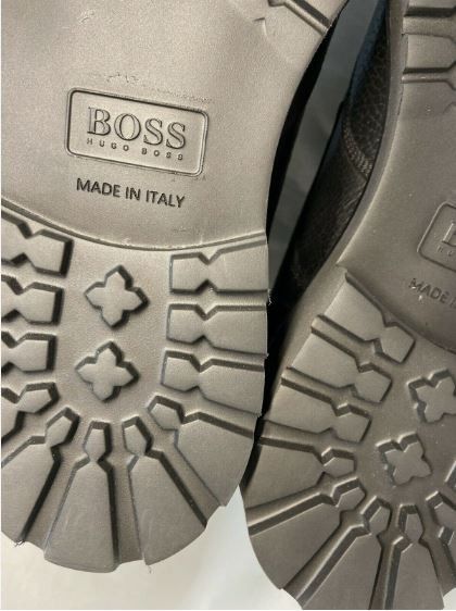 Hugo Boss BOSS Eden Wingtip Black Derby Lug Men's UK 8.5 Size US 10 / EU 43 - 9 Thumbnail