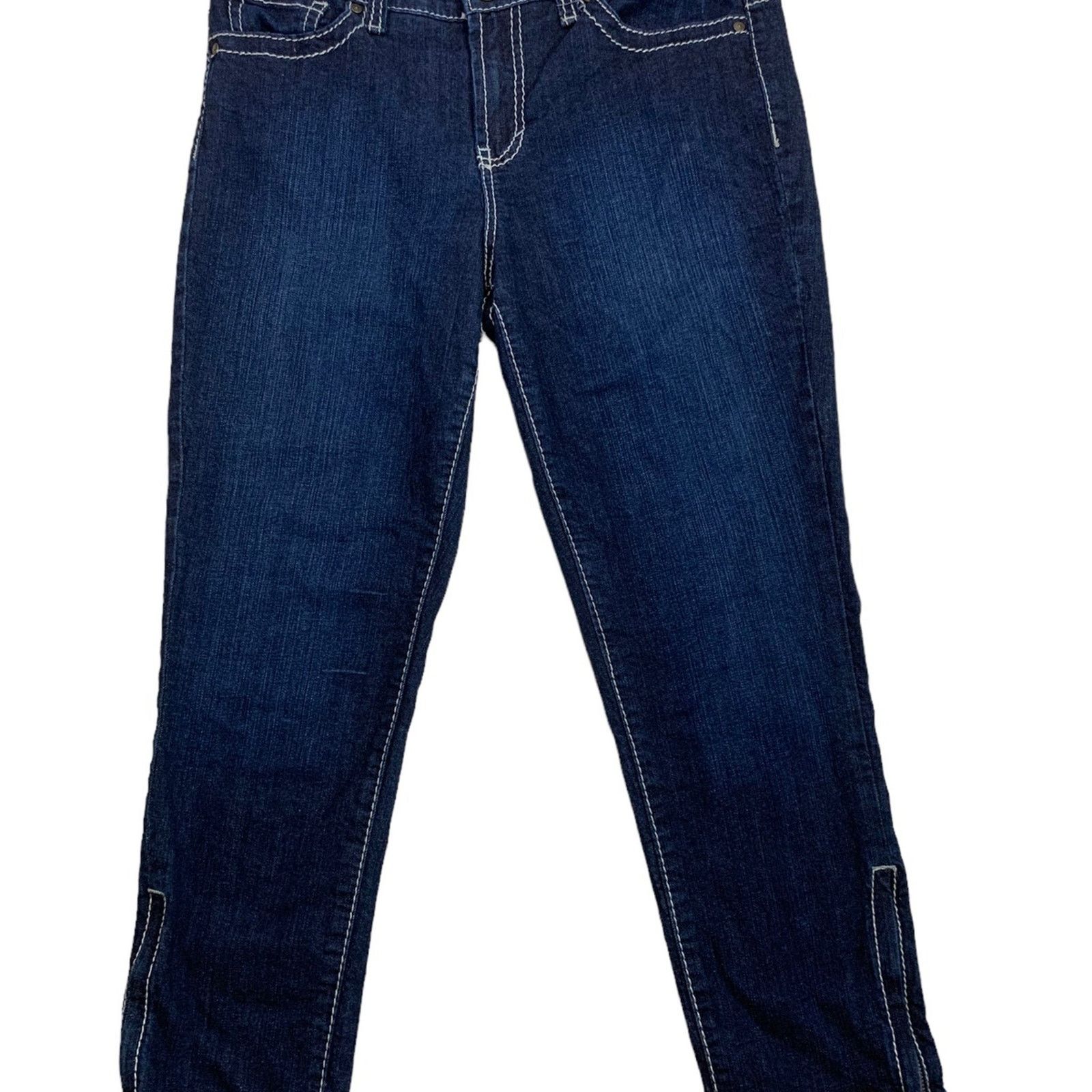 Nine West Nine West Womens Jeans Cropped Stretch zip ankle Sz 10 Size 32" / US 10 / IT 46 - 2 Thumbnail