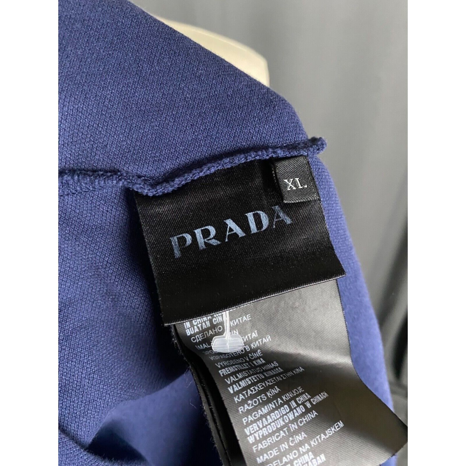 Prada Prada Small Logo Men's Blue Polo T-Shirt Size XL Size US XL / EU 56 / 4 - 11 Thumbnail