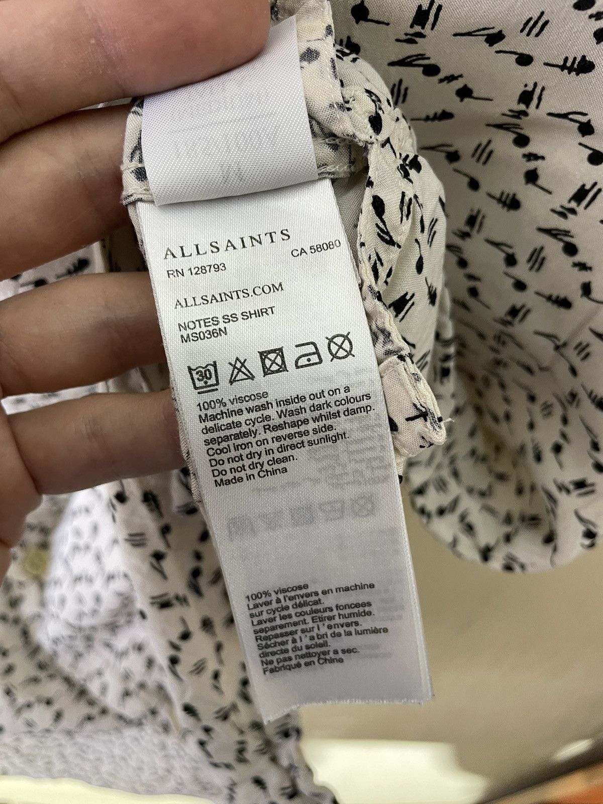 Allsaints × Japanese Brand Allsaints streetwear shirt Size US M / EU 48-50 / 2 - 7 Thumbnail