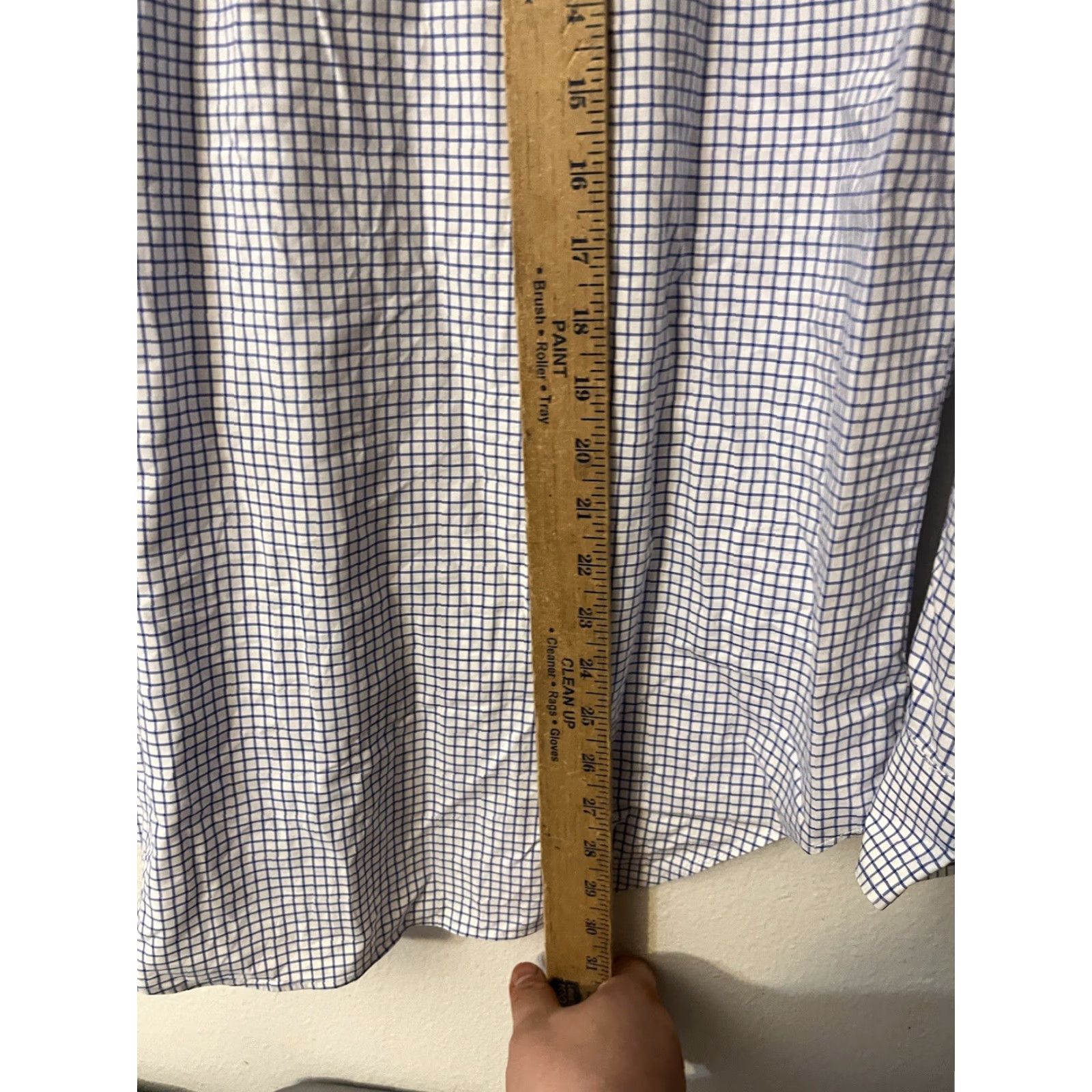 Ralph Lauren Lauren Ralph Lauren Men Shirt Button Classic Fit Non Iron Blue Plaid 15.5 Flaw Size US M / EU 48-50 / 2 - 5 Thumbnail