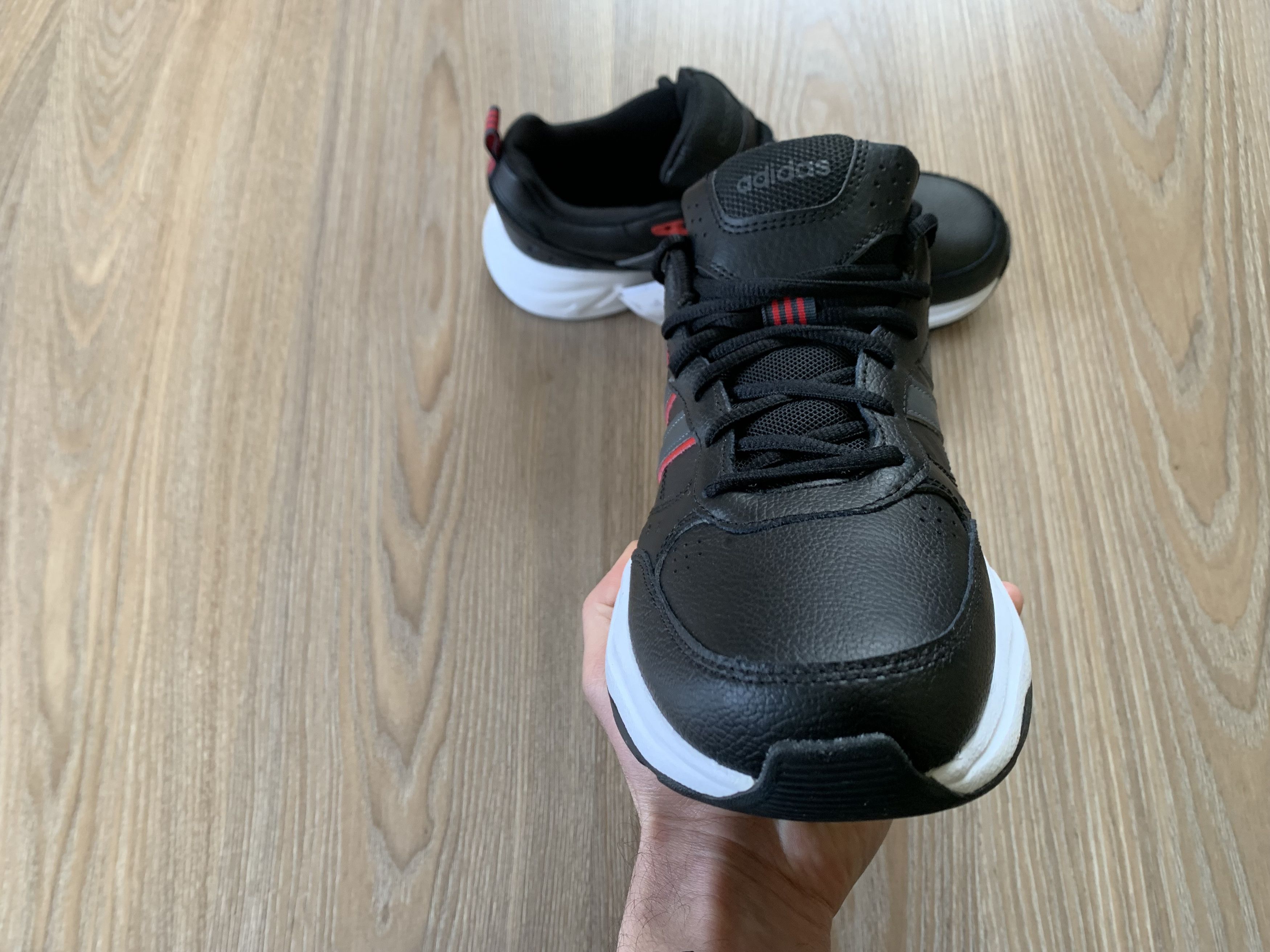 Mens Adidas Strutter Black Sneakers