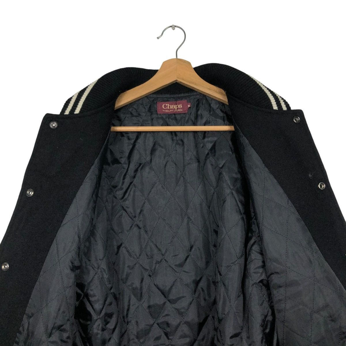 Ralph Lauren 🔥VINTAGE BOMBER JACKET LEATHER CHAPS RALPH LAUREN BIG LOGO Size US M / EU 48-50 / 2 - 16 Thumbnail