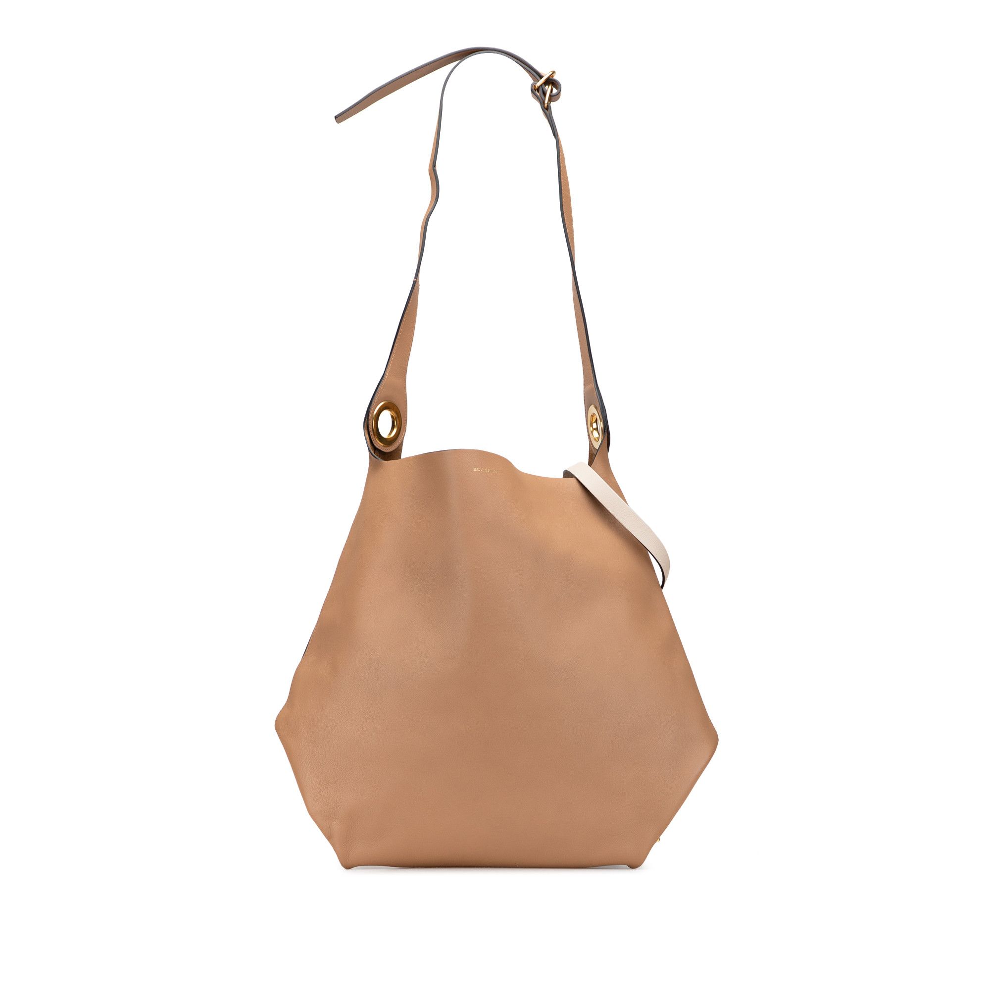 Burberry Burberry Bicolor Calfskin Grommet Hobo Size ONE SIZE - 1 Thumbnail