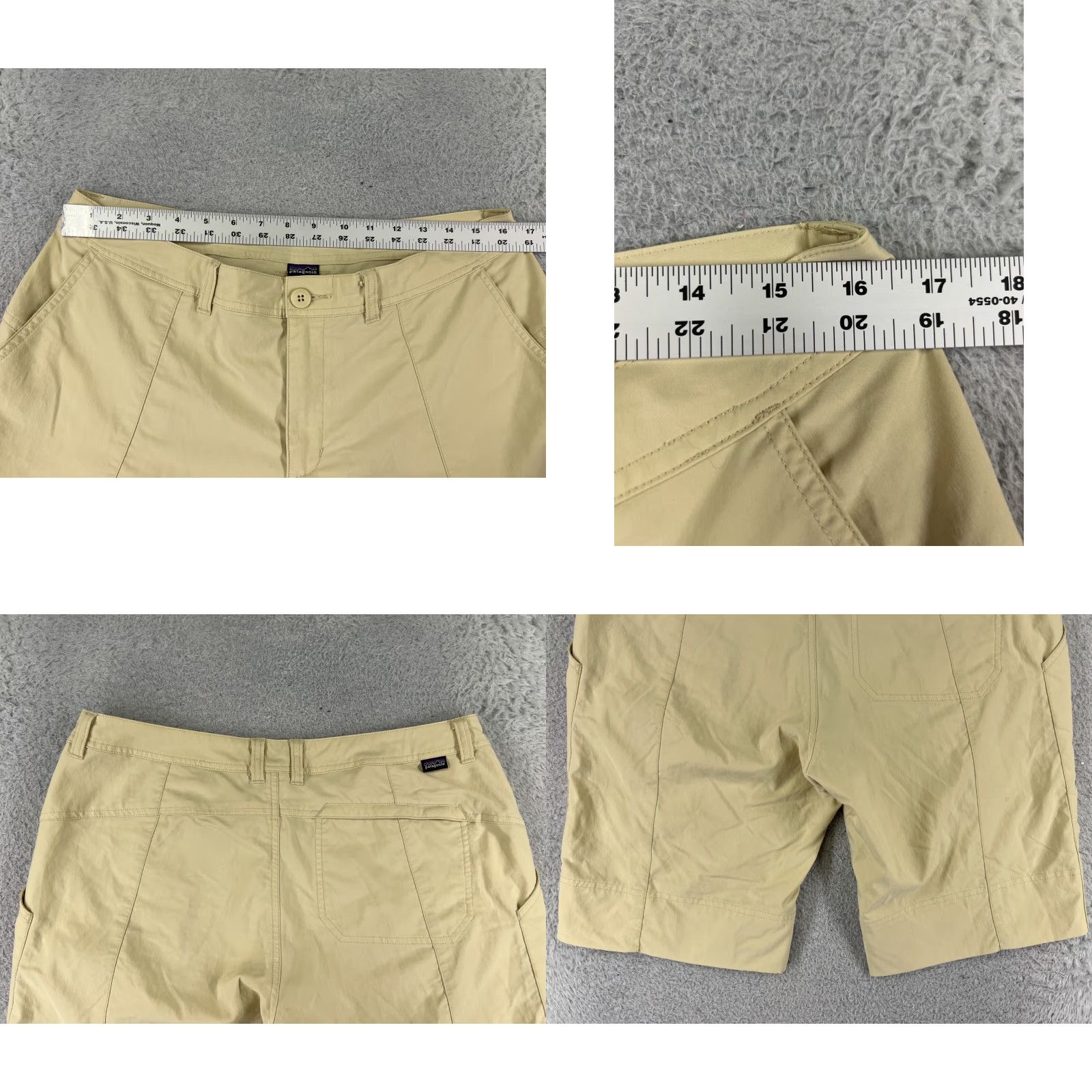 Patagonia Patagonia Shorts Womens 10 Yellow Nylon Chino Golf Pockets 31x11 Vintage No Size 32" / US 10 / IT 46 - 9 Thumbnail