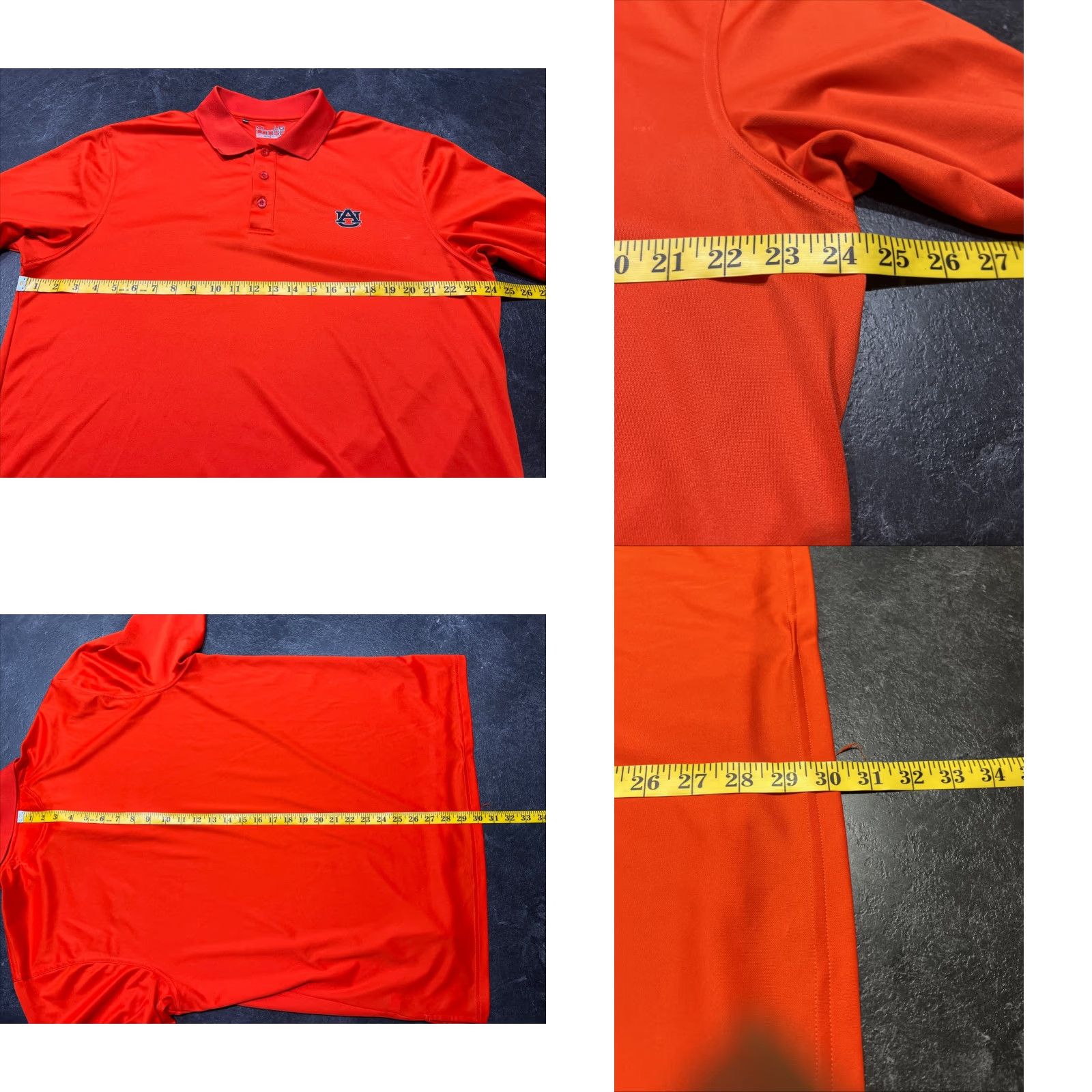 Under Armour Under Armour Auburn Tigers Polo Shirt Mens Large Orange HeatGear Golf Athletic Size US L / EU 52-54 / 3 - 8 Thumbnail