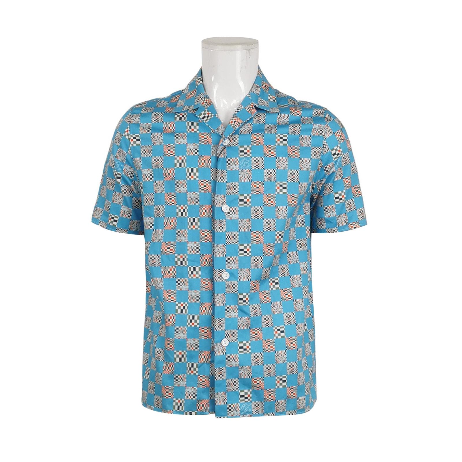 Louis Vuitton Louis Vuitton S Checkered Short-Sleeve Shirt Size US XS / EU 42 / 0 - 1 Thumbnail