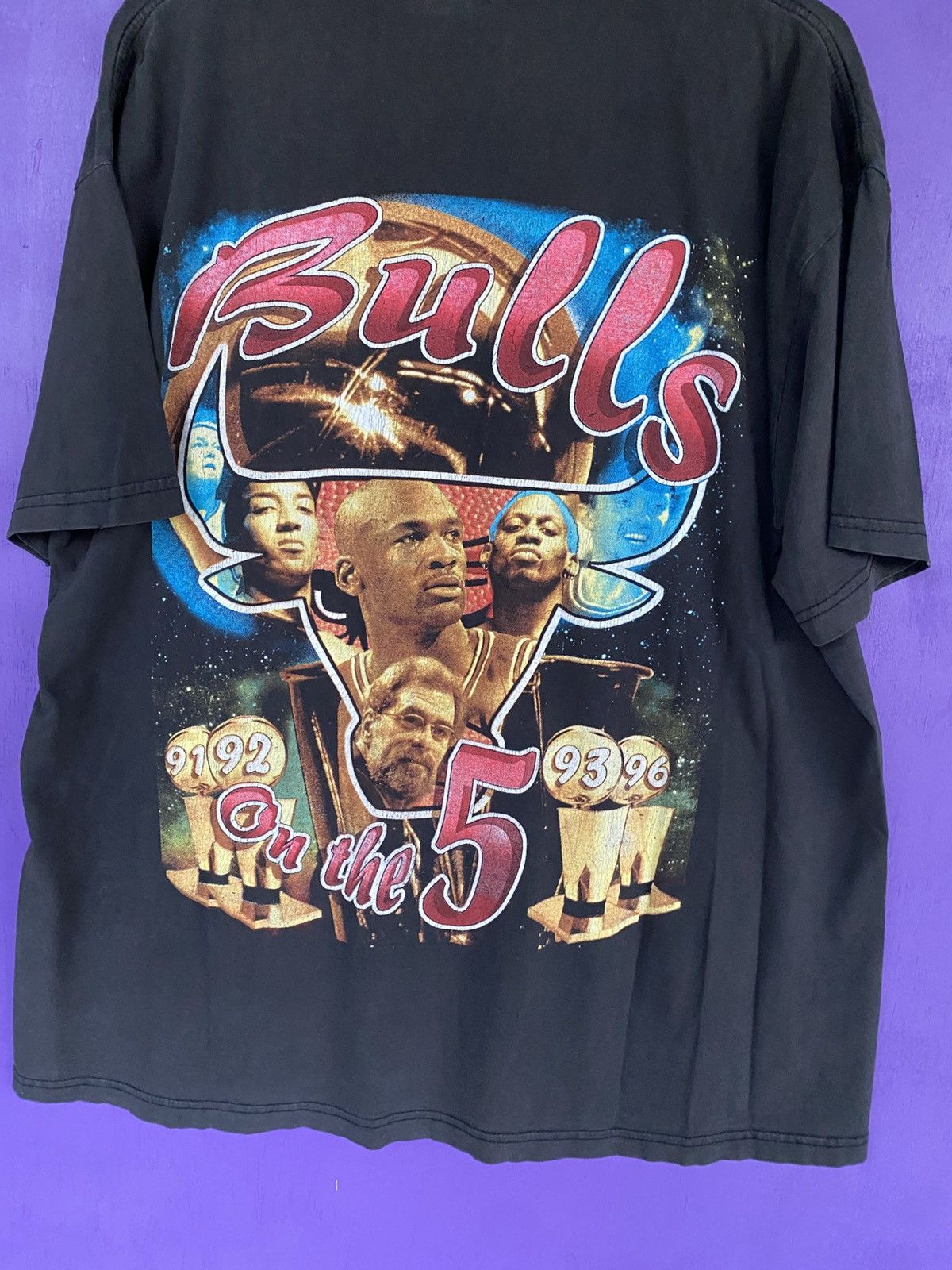 Rap Tees Vintage 1997 Chicago bulls championship rap tee Size US XL / EU 56 / 4 - 3 Thumbnail