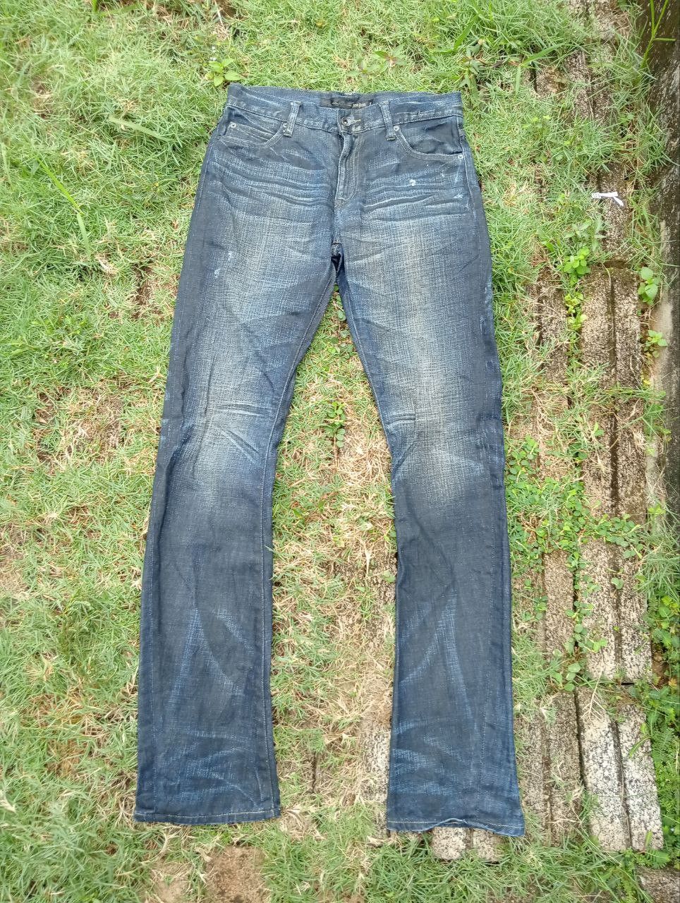 If Six Was Nine Vintage Schlussel Japan Distressed Look Jeans Size US 31 - 1 Thumbnail