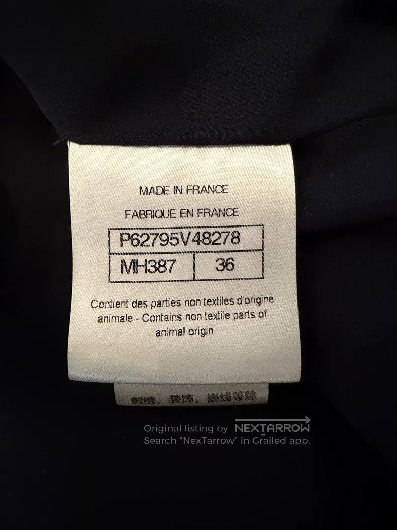 Chanel Chanel 20c station blue and black fine flash stitching dou Size XS / US 0-2 / IT 36-38 - 4 Thumbnail