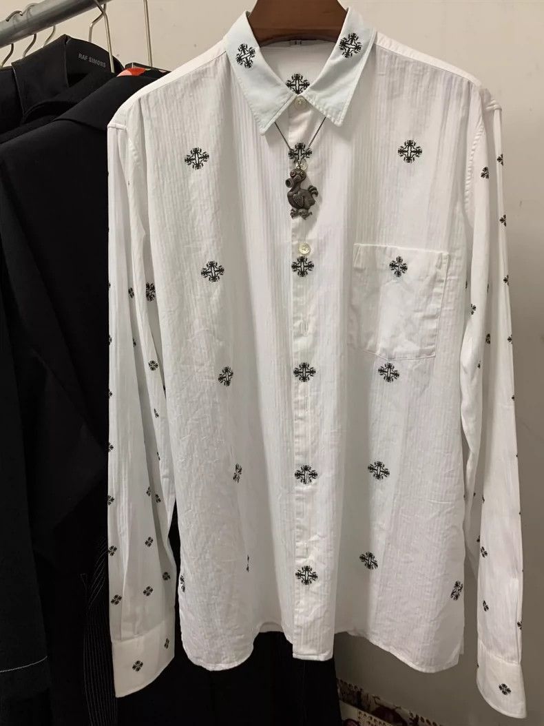 Ann Demeulemeester ANN DEMEULEMEESTER SS13 Art Zen Tantric patterned shirt Size US S / EU 44-46 / 1 - 1 Thumbnail