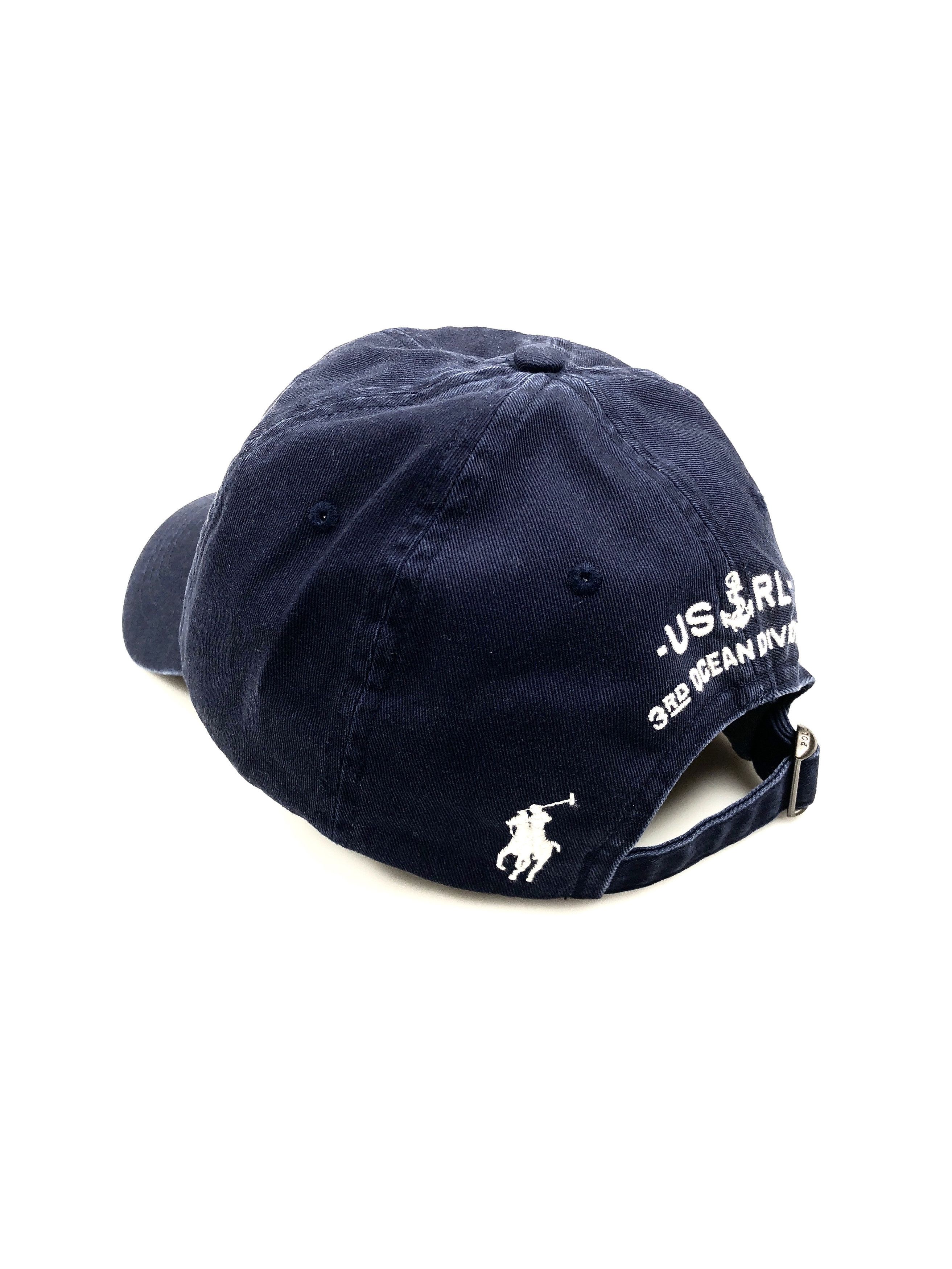 Polo Ralph Lauren NWT POLO RALPH LAUREN NAVY USRL RESCUE PATROL CHINO HAT Size ONE SIZE - 3 Thumbnail