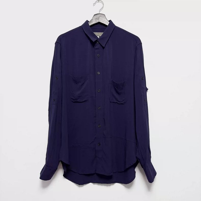 Yohji Yamamoto Yohji Yamamoto 2013SS Double Chest Pocket Rayon Shirt 2505- Size US M / EU 48-50 / 2 - 1 Thumbnail