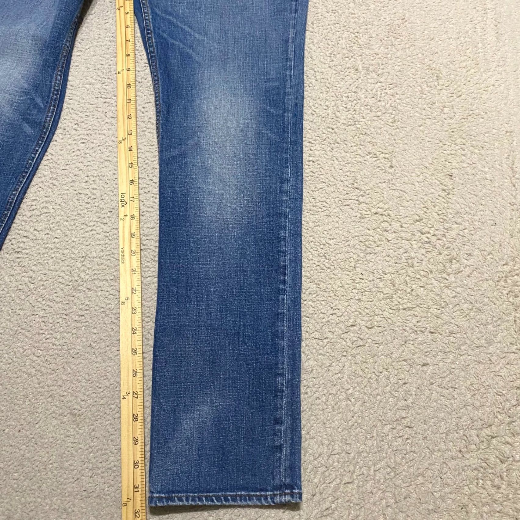 Hudson Hudson Jeans Blue Denim Medium Wash Slimming Relaxed 5-Pocket Design Pants Mens 33 Size US 33 - 6 Thumbnail