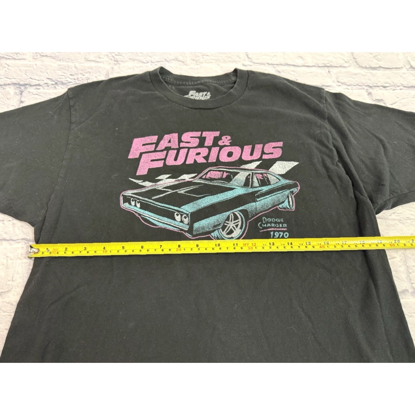Vintage VINTAGE FAST AND FURIOUS black T-Shirt 70s Cars Movie Dom Toretto Crew Neck L Men EUC Size US L / EU 52-54 / 3 - 5 Thumbnail