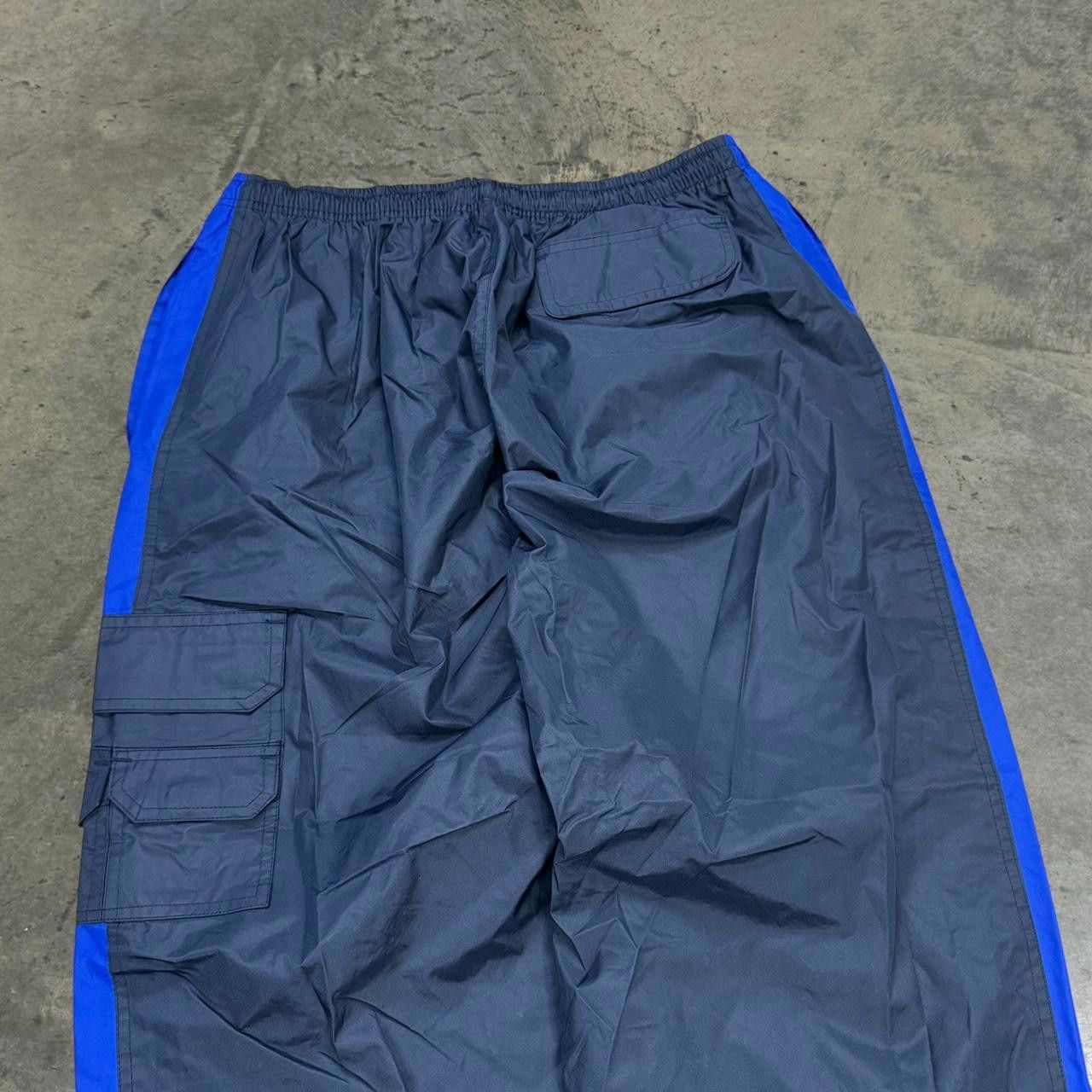 Japanese Brand × Vintage VTG 90s Y2K Olico Baggy Wide Leg Nylon Cargo Track Pants Size US 34 / EU 50 - 5 Thumbnail