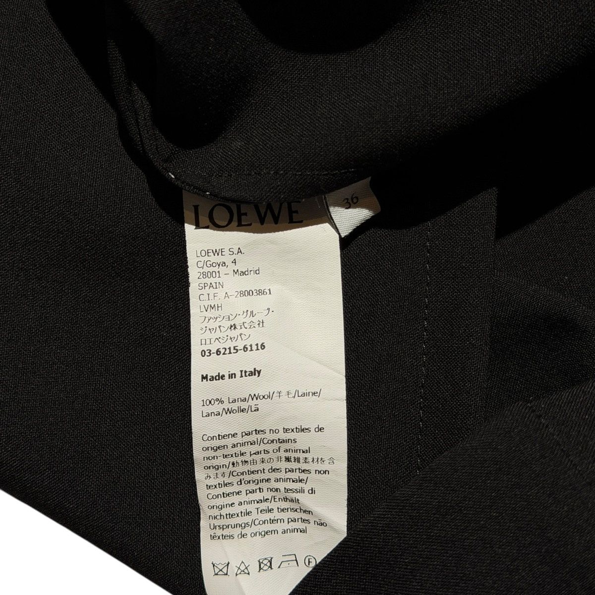 Loewe $1,300 back to front wool shirt Size US M / EU 48-50 / 2 - 4 Thumbnail