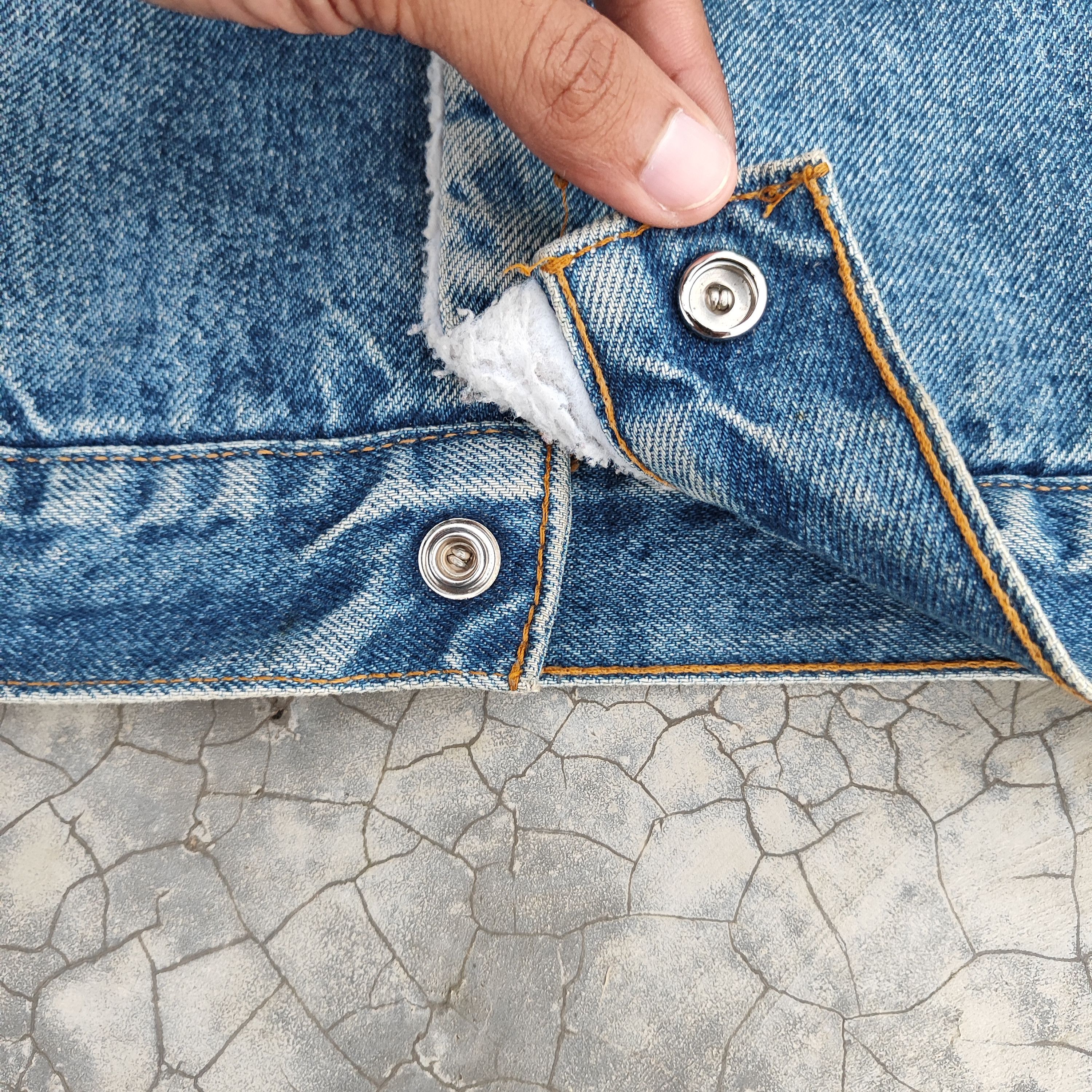 Levi's Vintage 90's Levis Sherpa Denim Jacket Size US L / EU 52-54 / 3 - 7 Thumbnail