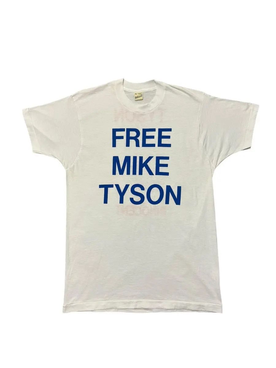 Vintage 1992 Free Mike Tyson shirt (New) Size US XL / EU 56 / 4 - 2 Thumbnail