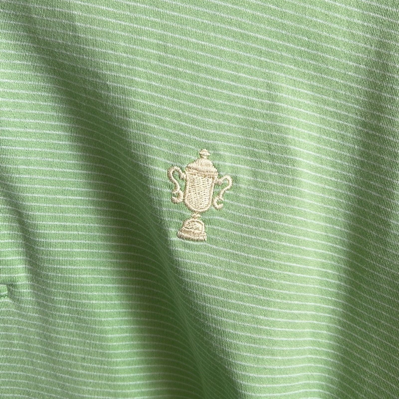 Peter Millar Peter Millar double mercerized cotton pinstriped polo shirt Size US L / EU 52-54 / 3 - 3 Thumbnail