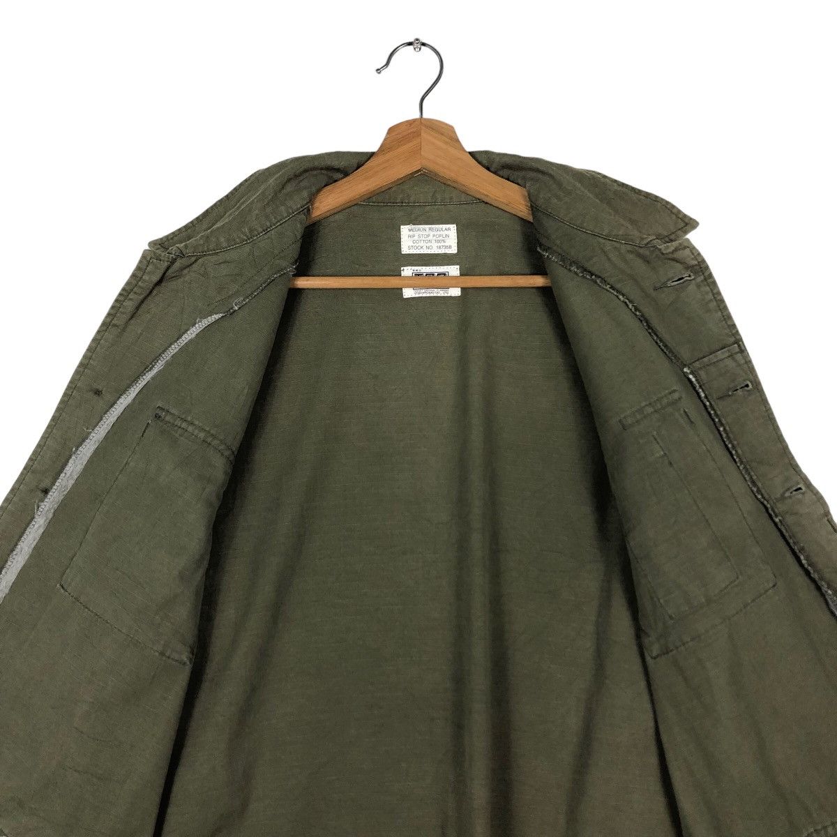 Toyo Enterprises Vintage Caego Jacket Military Rip Stop Poplin Multi Pockets Size US M / EU 48-50 / 2 - 14 Thumbnail