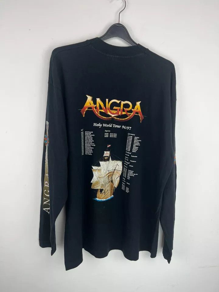 Vintage VINTAGE 90s ANGRA Long Sleeve t shirt Metal Band Concert Size US XL / EU 56 / 4 - 10 Thumbnail