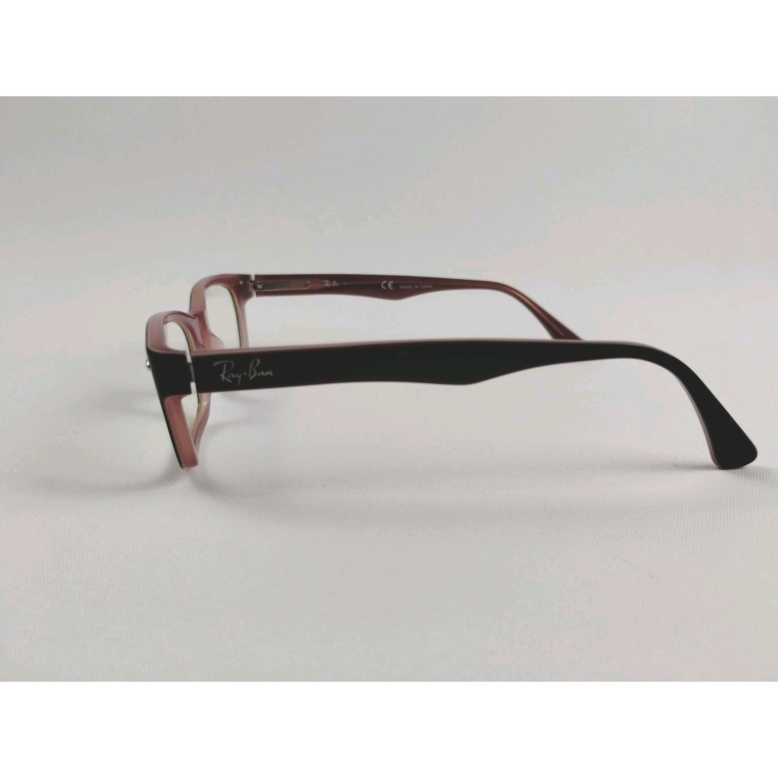 RayBan Ray-Ban RB 5150 2126 Dk Brown Pink Eyeglasses Frames Size ONE SIZE - 10 Thumbnail