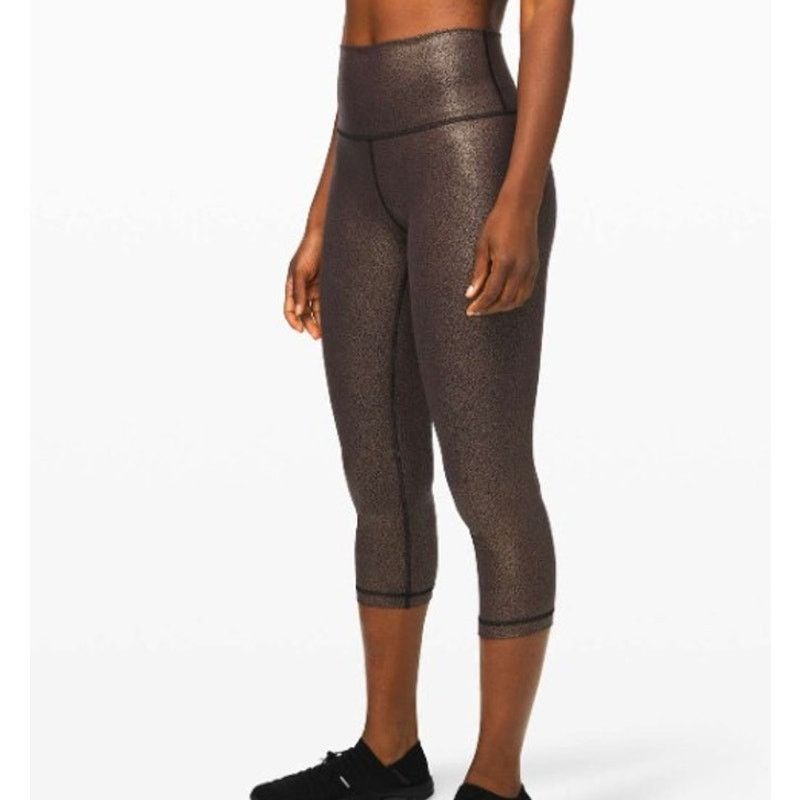 Lululemon Lululemon Foil Wunder High-Rise Luxtreme Crop 21" Leggings 4 Size 27" / US 4 / IT 40 - 1 Thumbnail