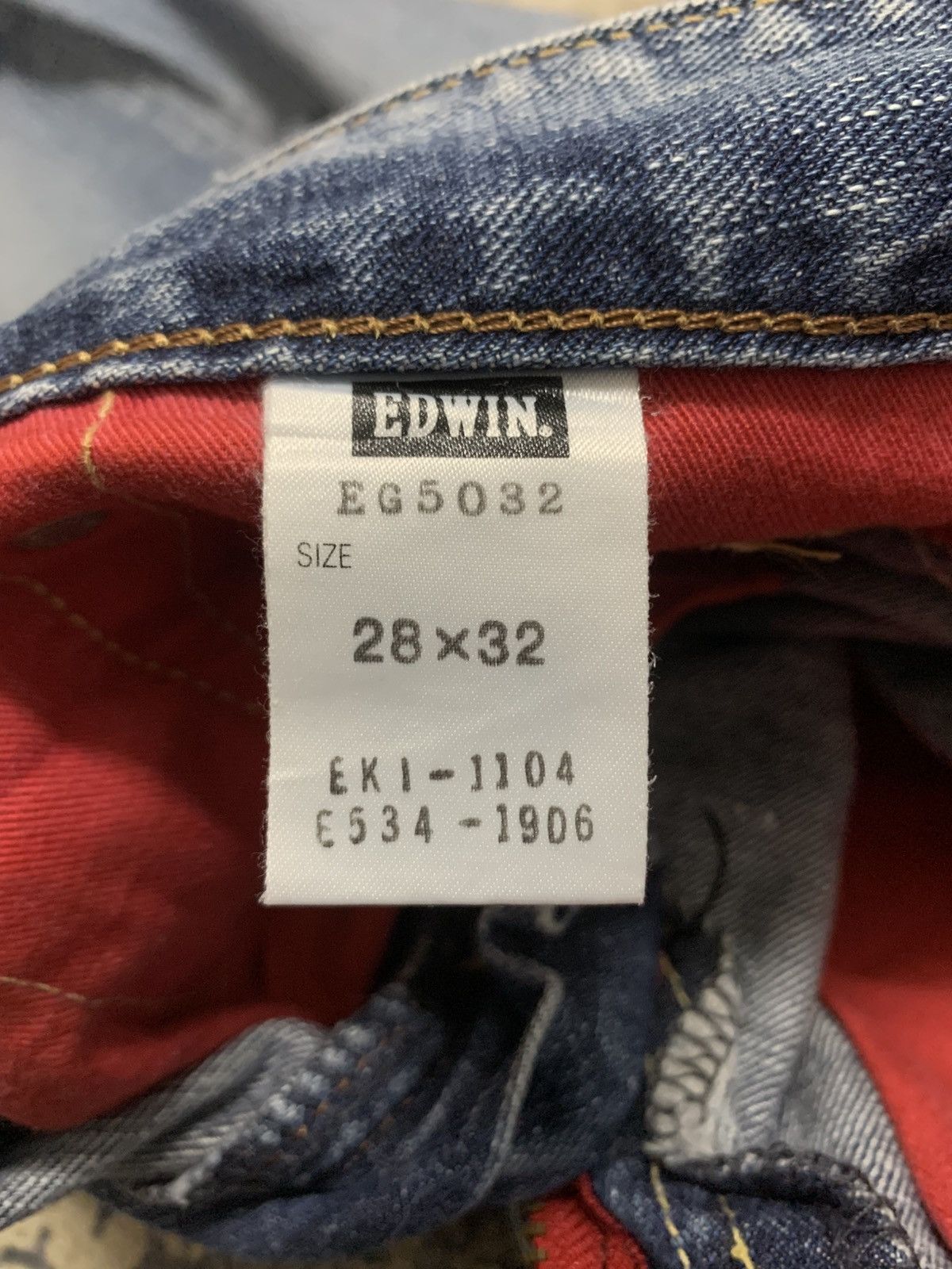 Japanese Brand Edwin blue trip 503 Slim Fit Distressed Jeans Size US 31 - 11 Thumbnail