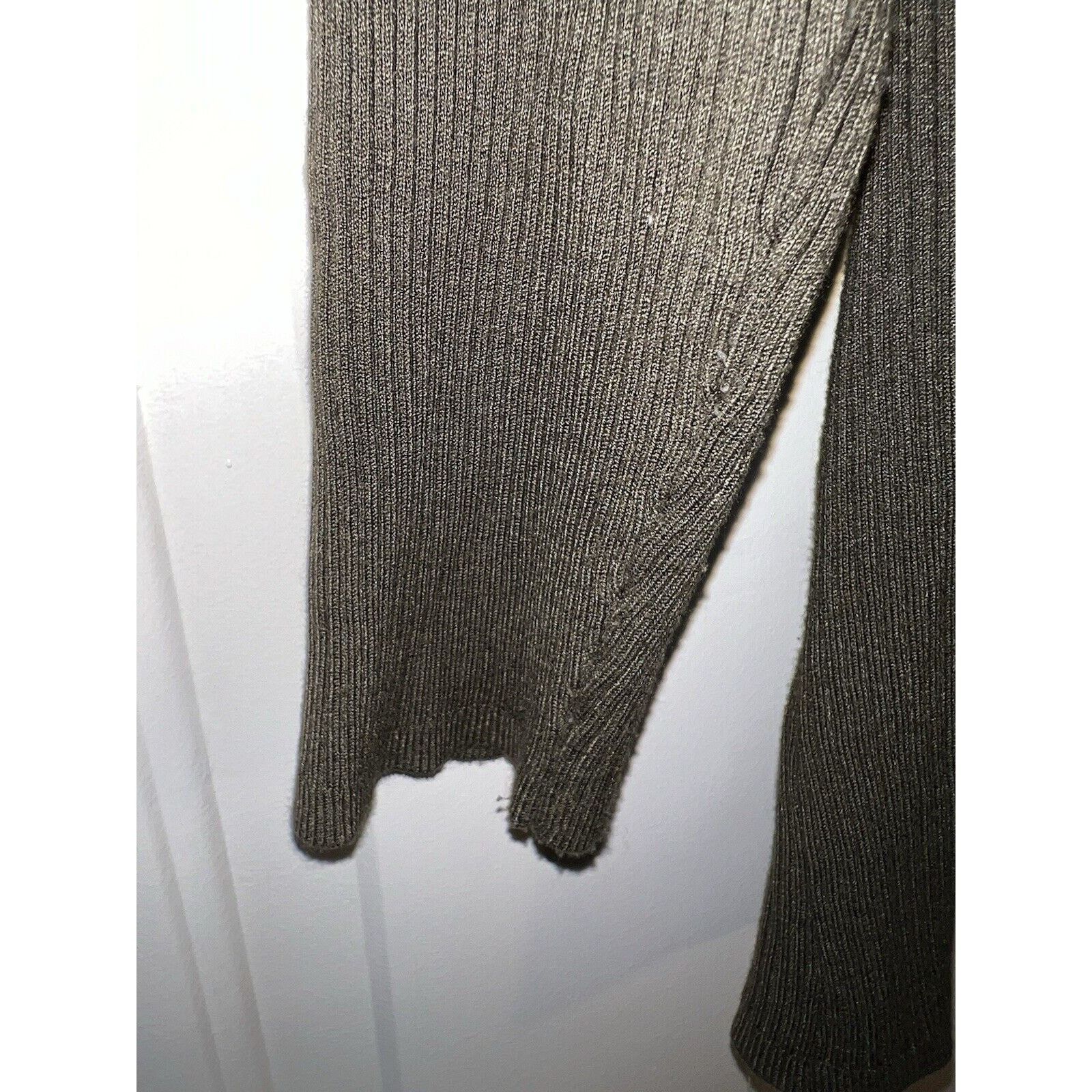 Other New York & Company Women’s Lace Front Sweater Green Sz L Size L / US 10 / IT 46 - 3 Thumbnail