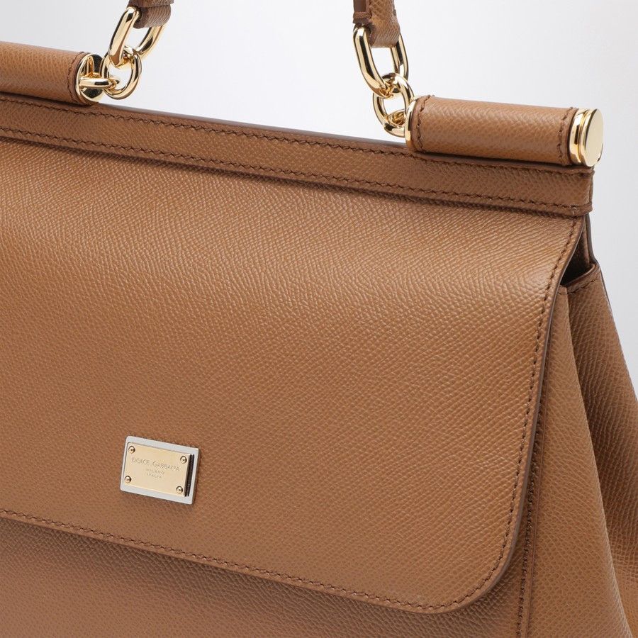 Dolce & Gabbana o1d2blof0824 Size : OS / Medium Handbag in Camel Size ONE SIZE - 5 Thumbnail