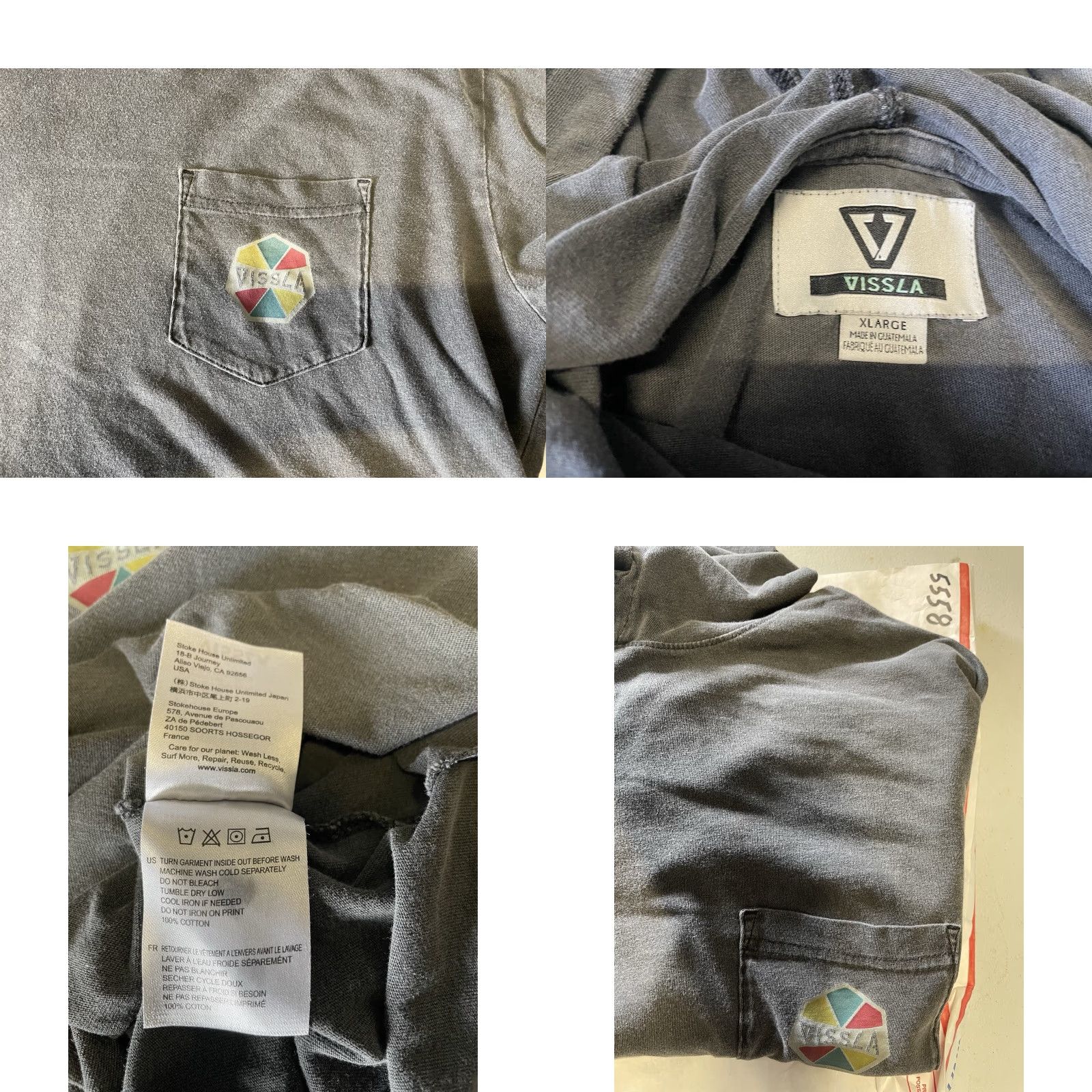 Vissla Vissla Hoodie Mens Long Sleeve Shirt XL Cotton Slight Stain See Pictures Size US XL / EU 56 / 4 - 8 Thumbnail
