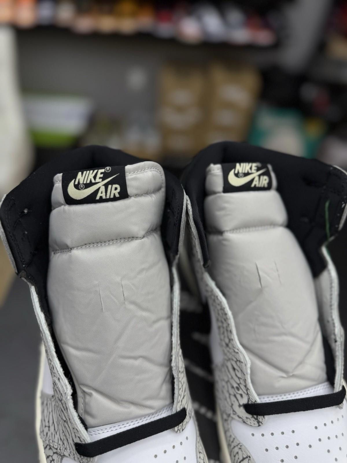 Jordan Brand Size 13 - Air Jordan 1 Retro OG High White Cement Black Size US 13 / EU 46 - 7 Thumbnail