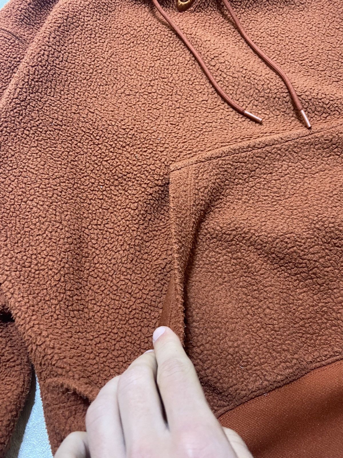 Nike Nike Centre Swoosh Sherpa Fleece Hoodie – Burnt Orange Size US S / EU 44-46 / 1 - 4 Thumbnail