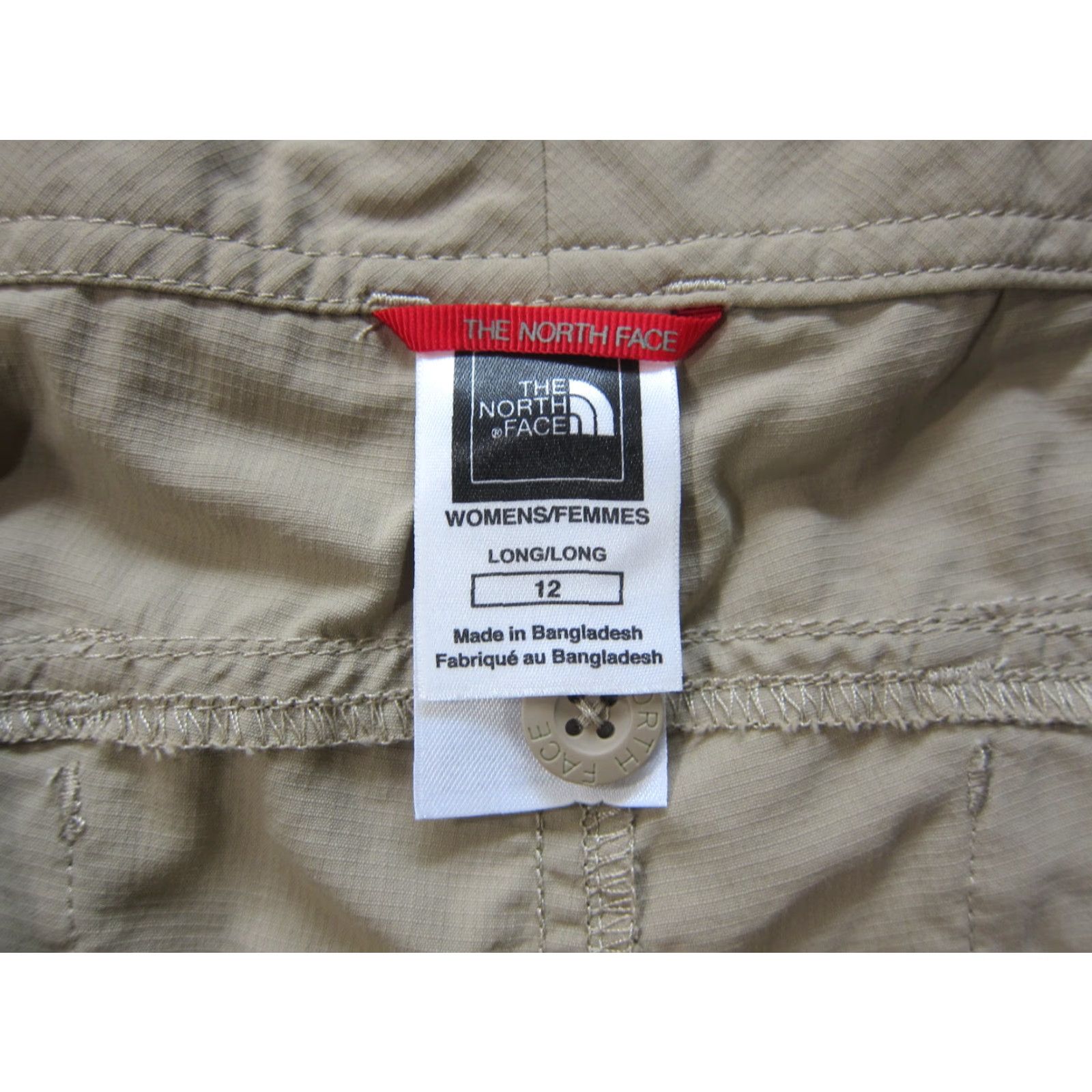 The North Face The North Face 100% Nylon Brown Beige Hike Camp Travel Shorts Women 12 Size 24" / US 00 / IT 34 - 3 Thumbnail
