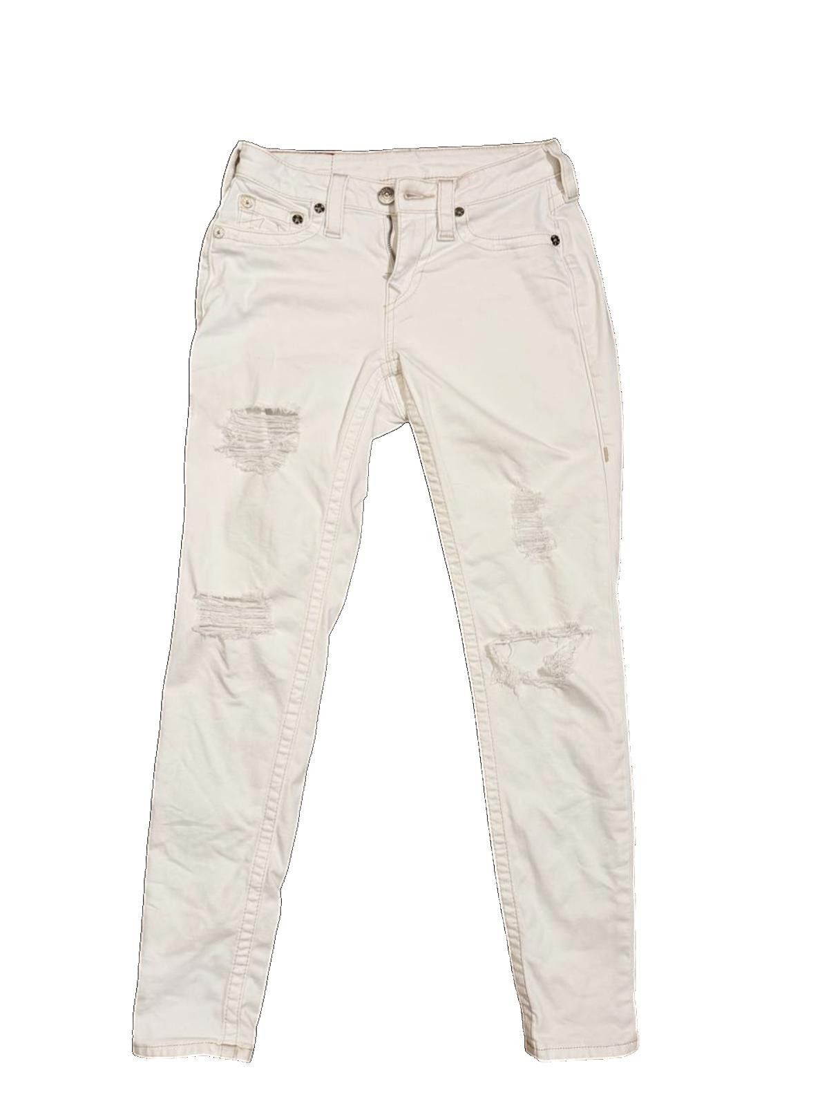 True Religion True Religion "Section Skinny" Jeans – Off-White – Size26 Size 26" / US 2 / IT 38 - 1 Thumbnail