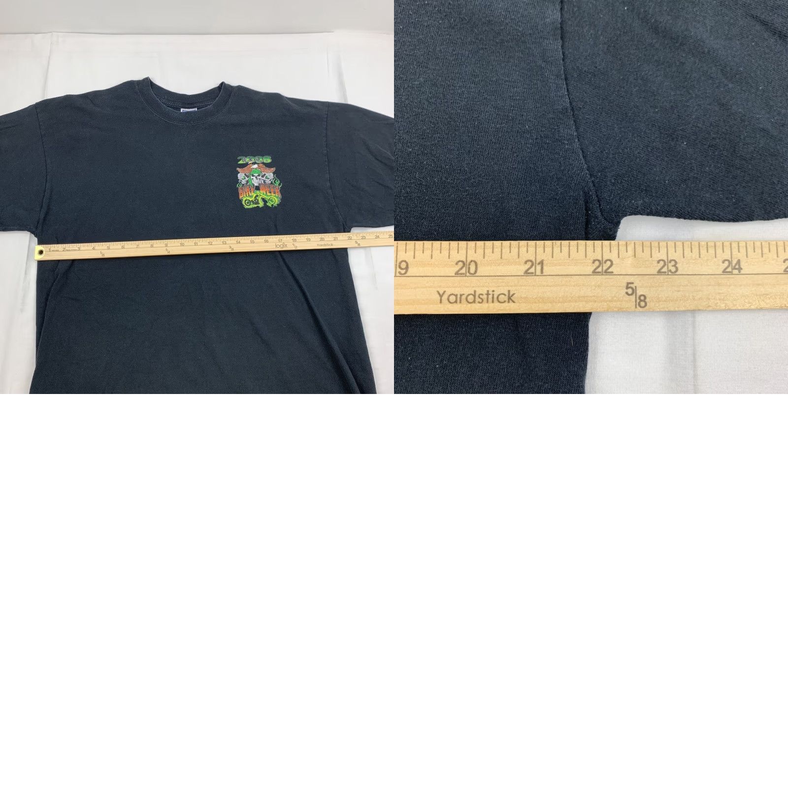 Jerzees VINTAGE Daytona Beach Bike Week T Shirt Adult XL Black 2008 Motorcycle Biker USA Size US XL / EU 56 / 4 - 8 Thumbnail