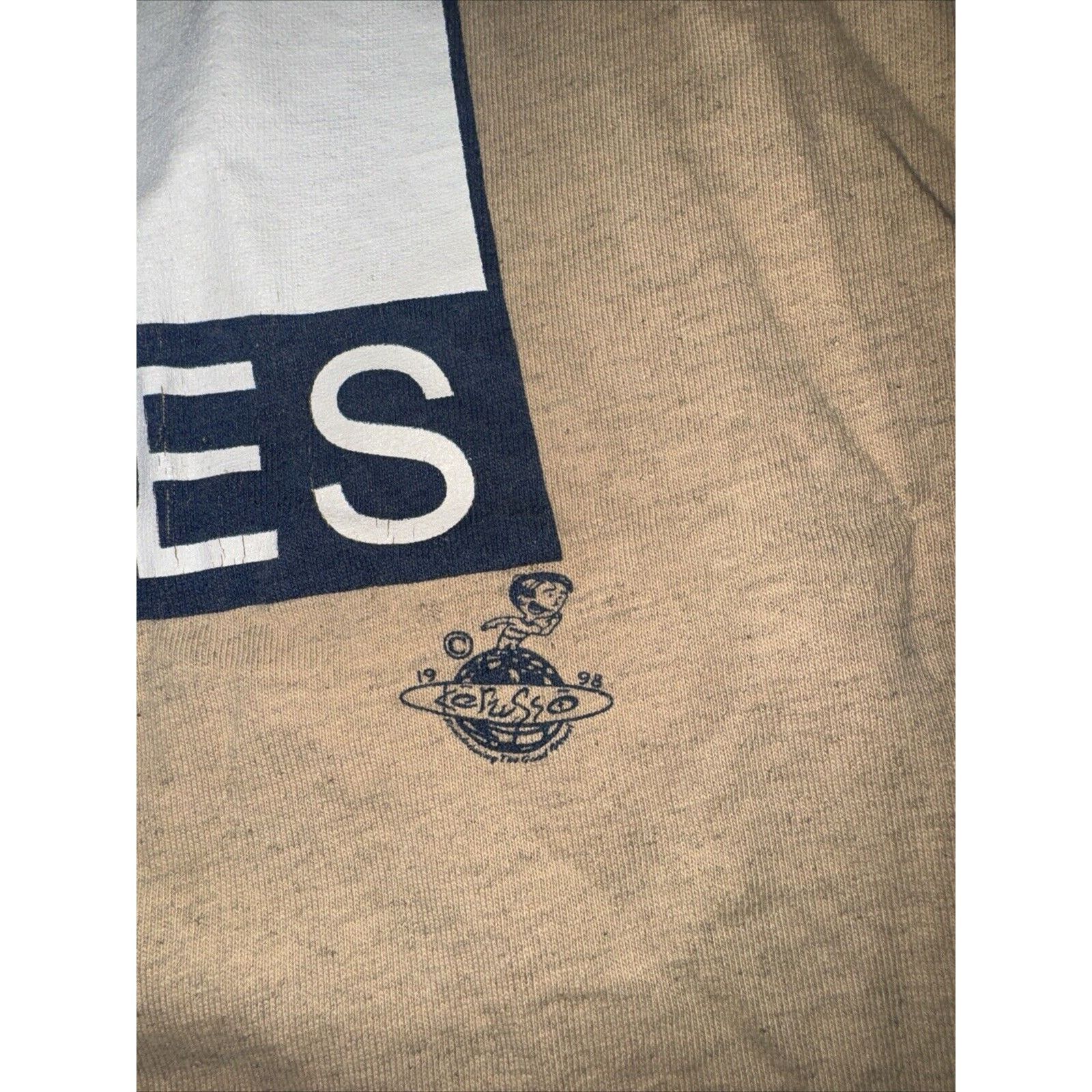Band Tees × Vintage Vintage 1998 Single Stitch Jesus Parody T-Shirt Tan M 18x25 Size US M / EU 48-50 / 2 - 3 Thumbnail