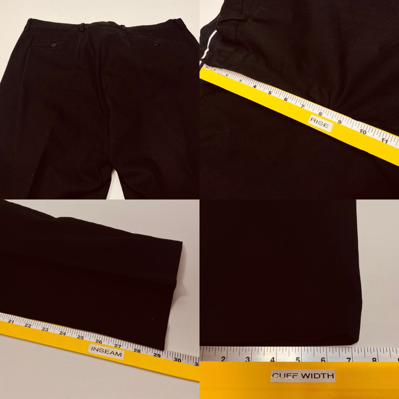Polo Ralph Lauren Polo Ralph Lauren Classic Chino Pants Mens 36x30 Black Cotton Stretch 7825 Size US M / EU 48-50 / 2 - 8 Thumbnail