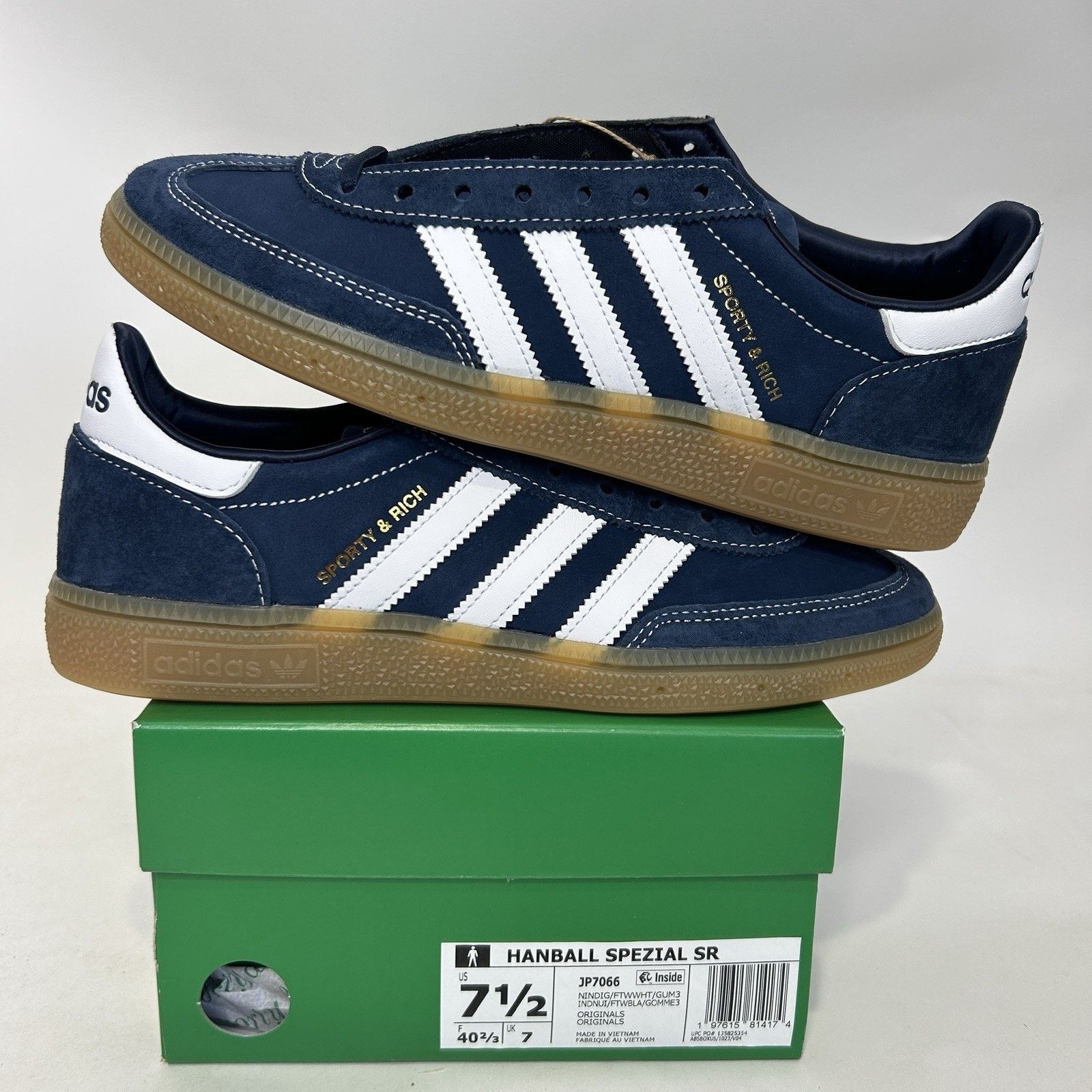 Adidas Adidas Handball Spezial X Sporty & Rich “Night Indigo” Size US 8.5 / IT 38.5 - 1 Thumbnail