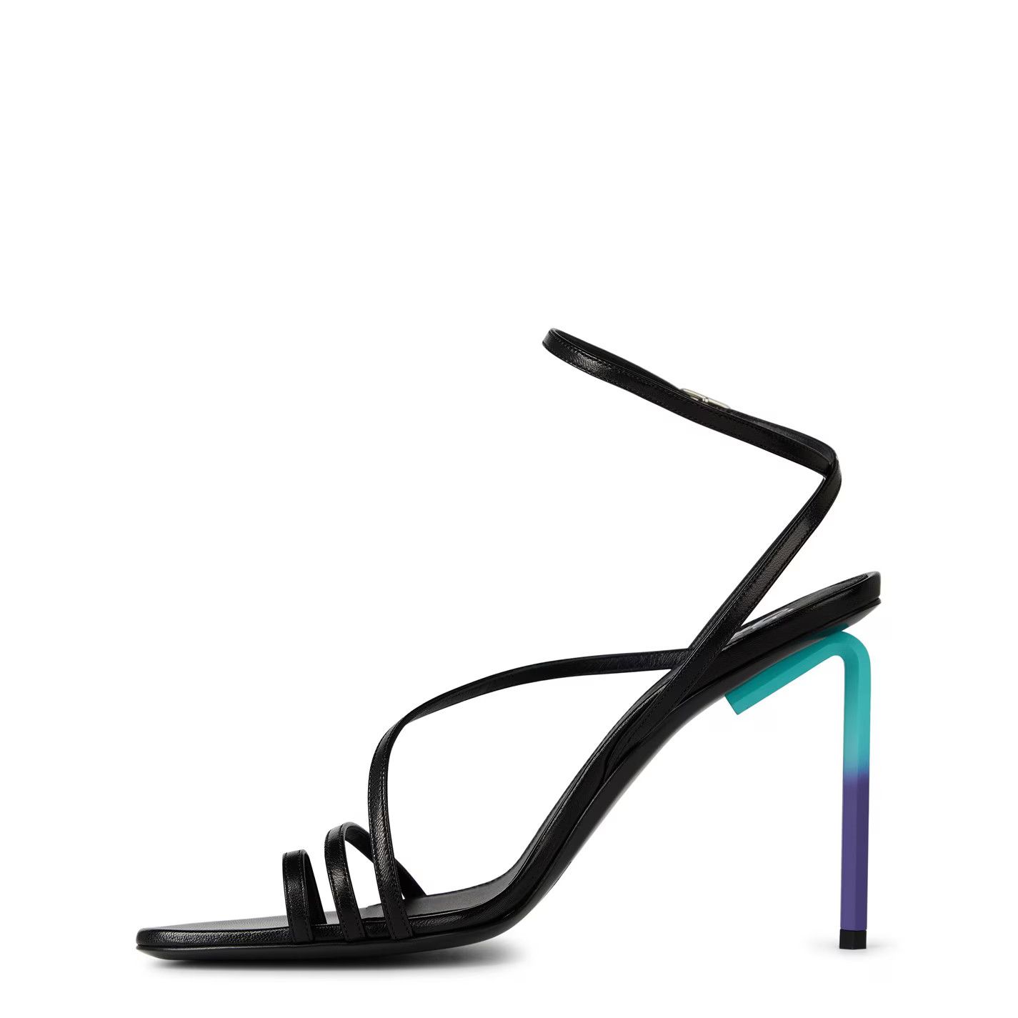 Off-White o1g2r1mq0125 Allen 110mm Strappy Sandals in Black Size US 6 / IT 36 - 2 Thumbnail