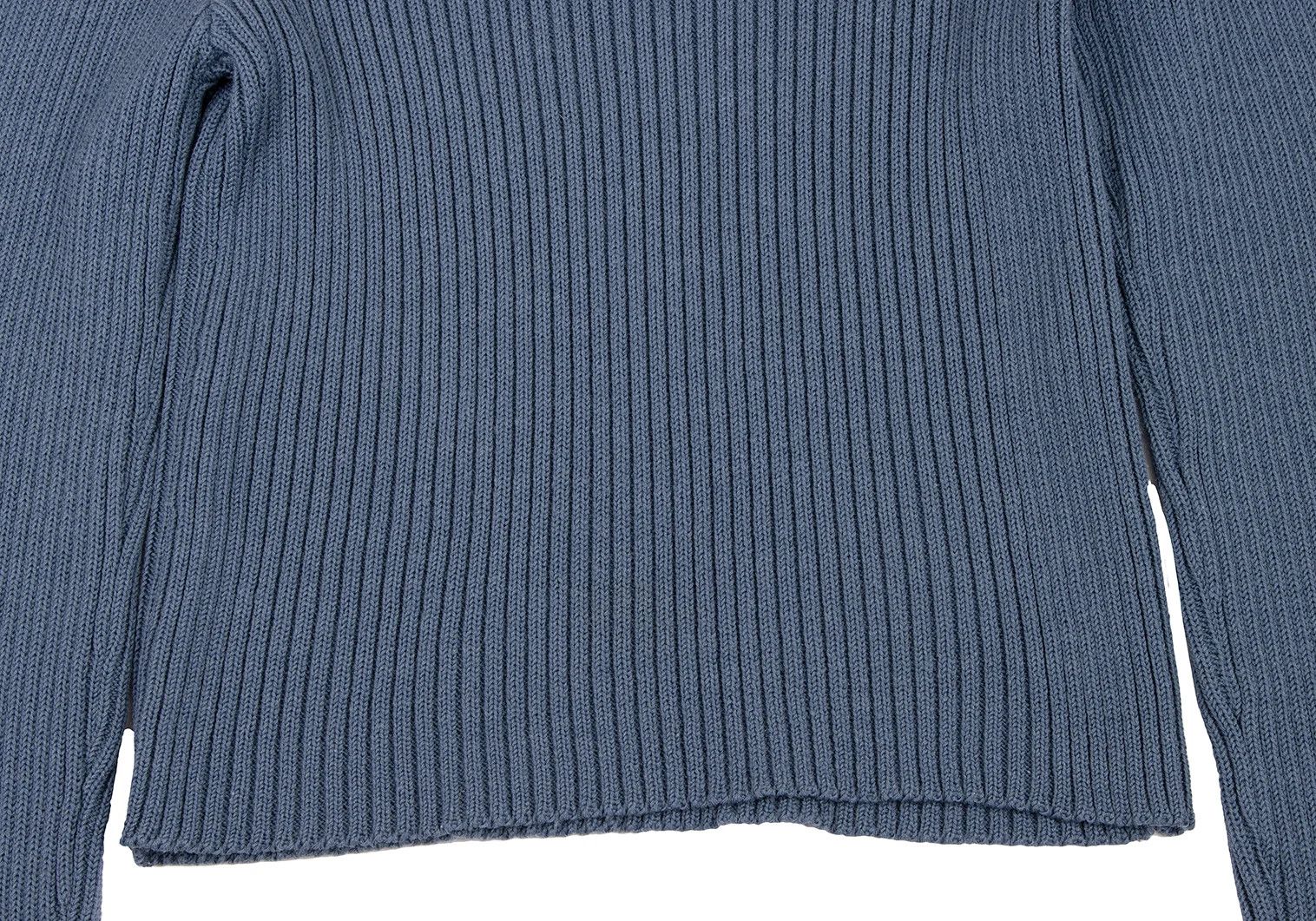 Comme des Garcons Homme Plus Ribbed Knit Sweater in Blue, Size S Size US S / EU 44-46 / 1 - 6 Thumbnail