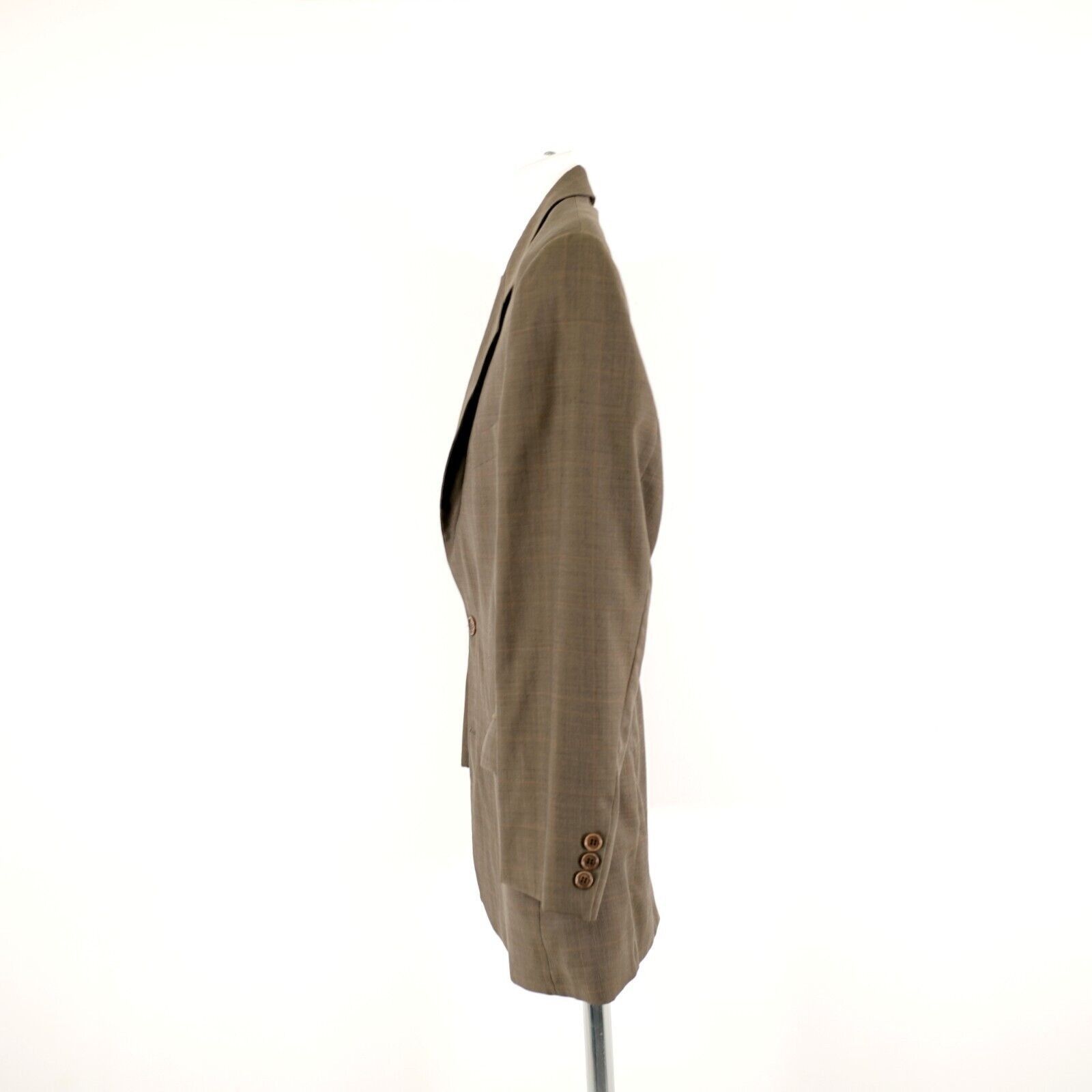 Brooks Brothers Brooks Brothers 346 Wool Green Glen Plaid W/ Brown Windowpan Size 40R - 5 Thumbnail